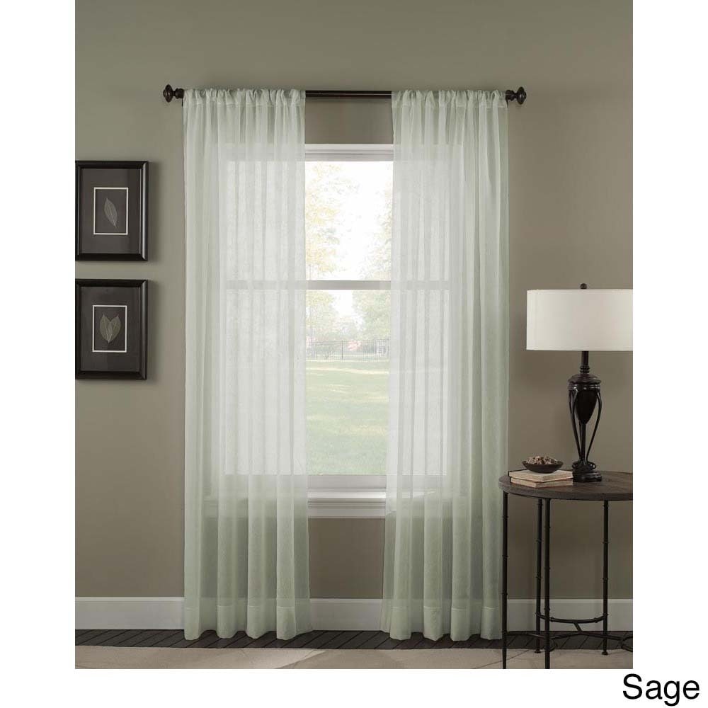 Trinity Crinkle Voile Extrawide Sheer Curtain Panel