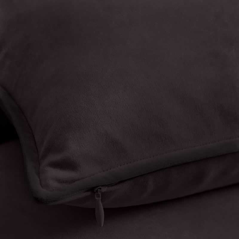 A1HC Set of 2 Luxurious Fine Soft Velvet Throw Pillow Covers Only, For Sofas, Beds, Vibrant Colors and Hidden Zipper