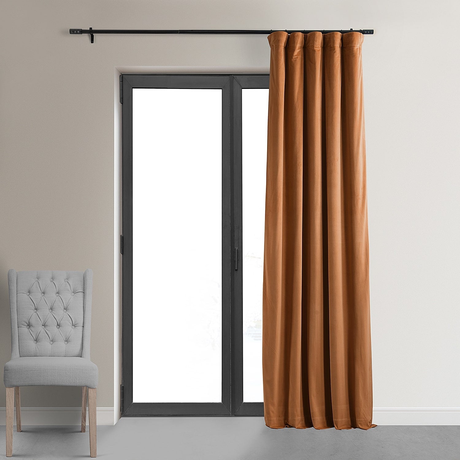 Exclusive Fabrics Signature Blackout Velvet Curtain (1 Panel)