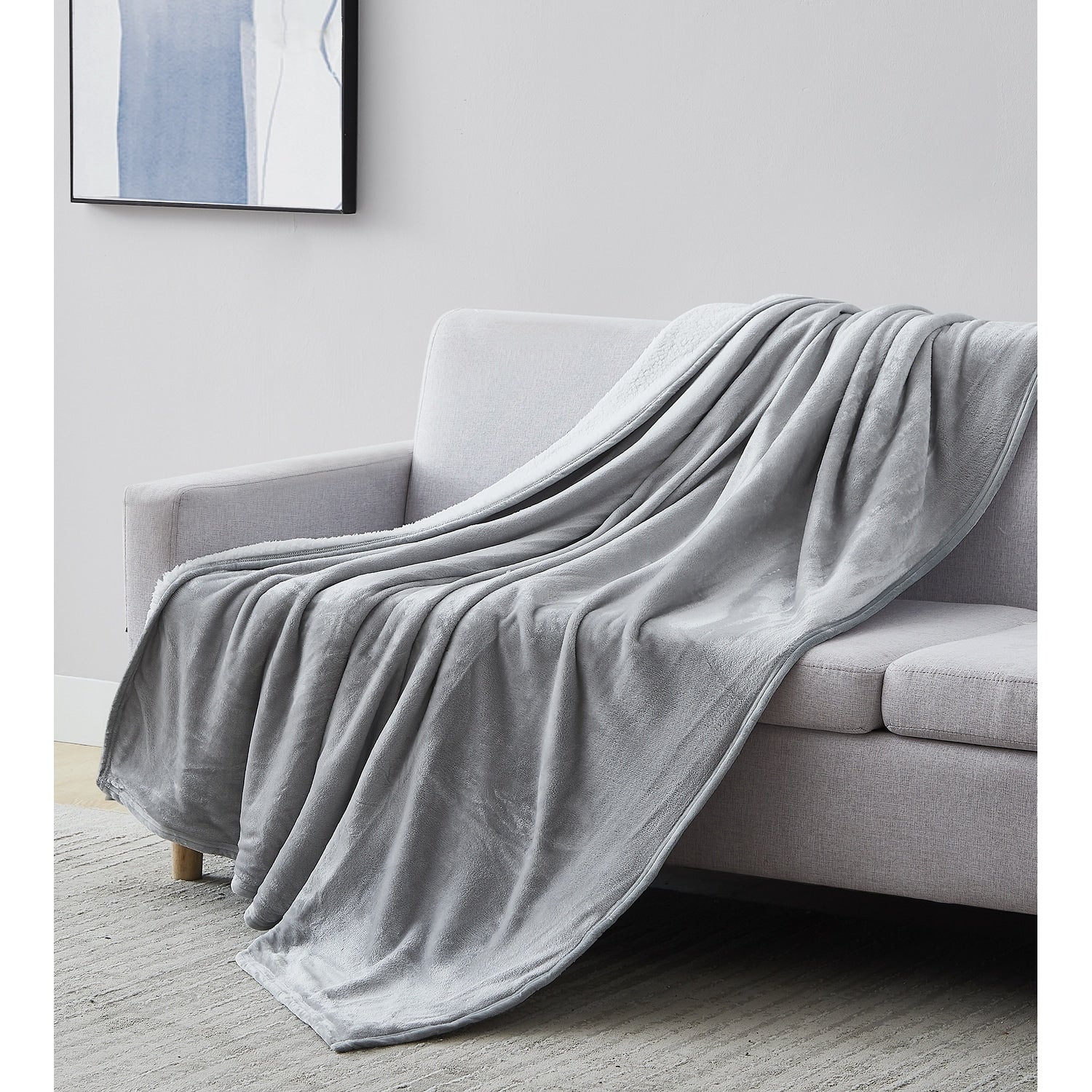 Southshore Fine Linens Reversible Sherpa Fleece Blanket