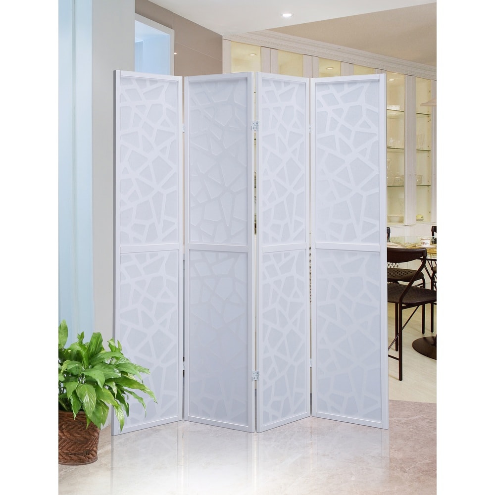 Roundhill Furniture Giyano 4-panel Screen Room Divider