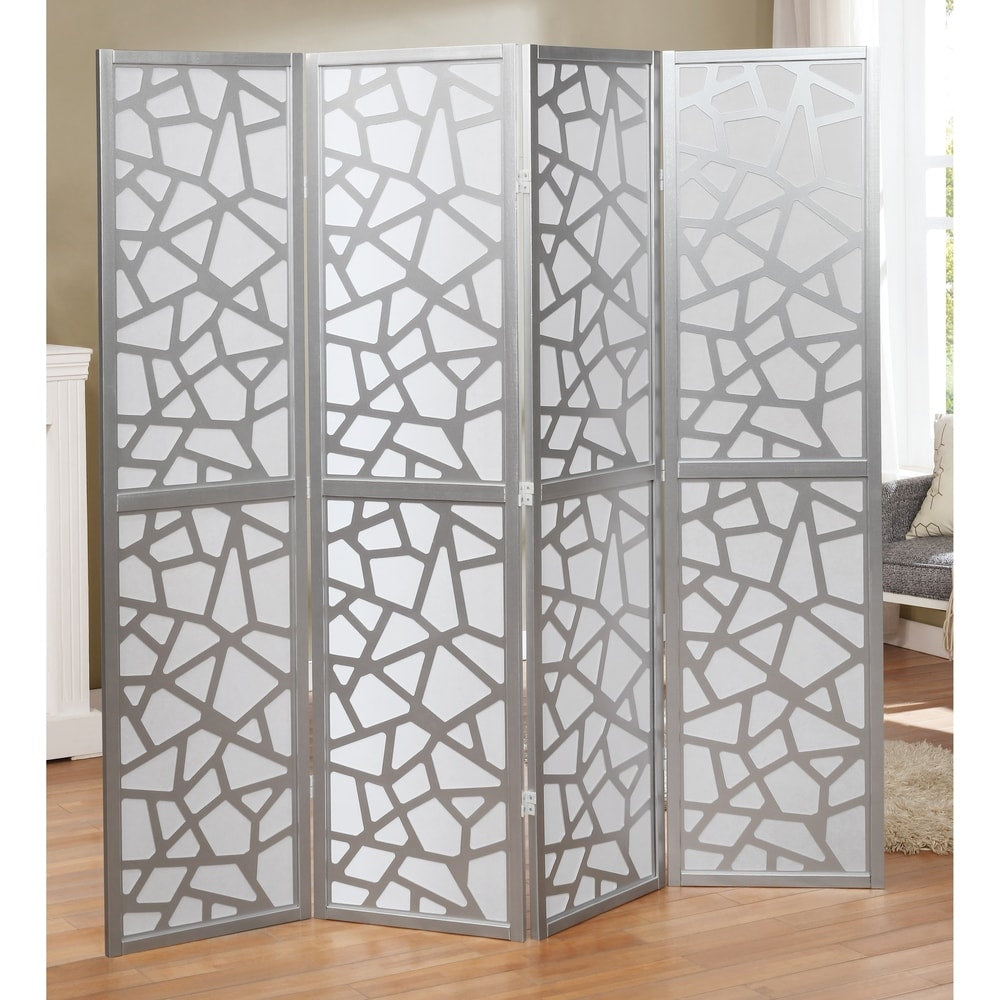 Roundhill Furniture Giyano 4-panel Screen Room Divider