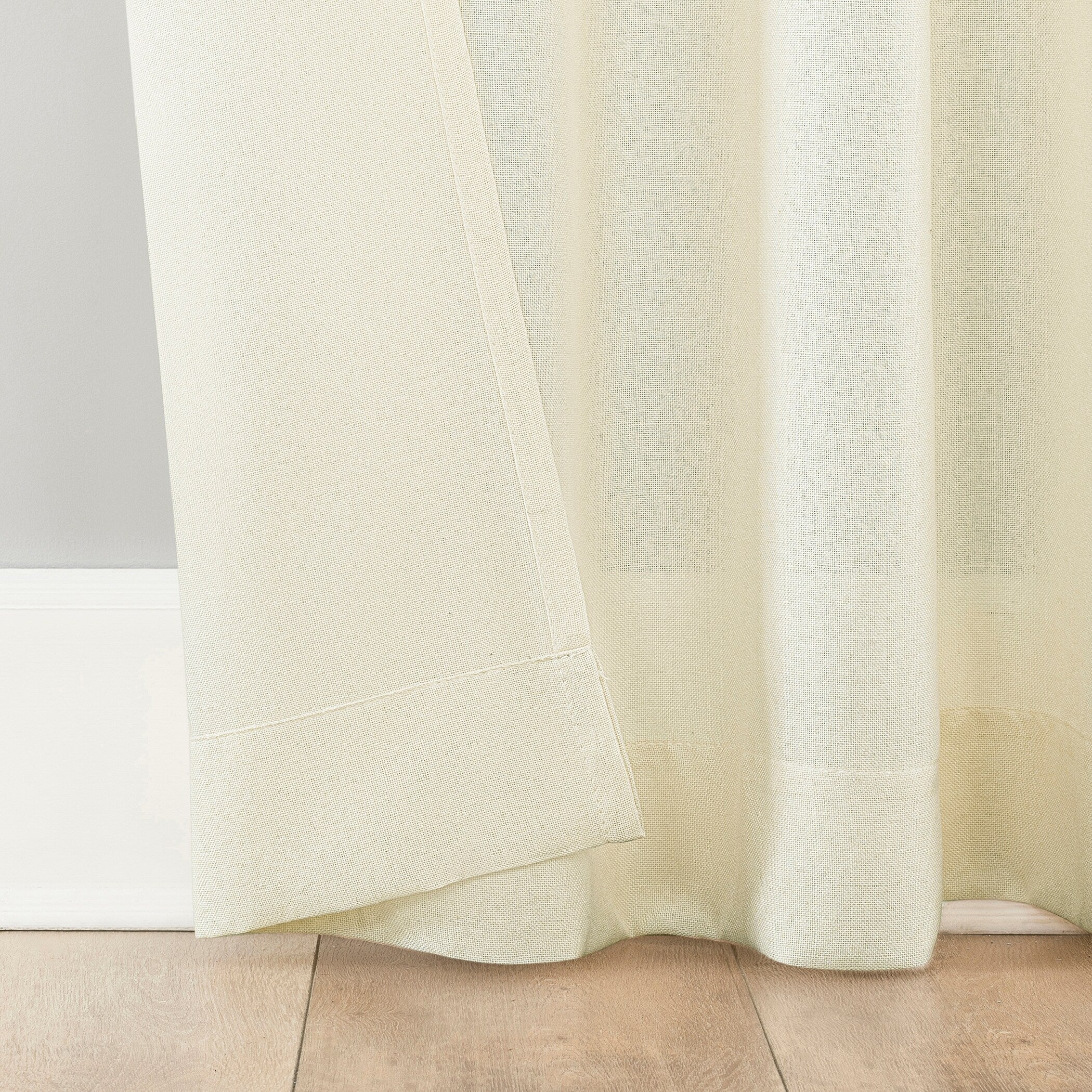 No. 918 Hathaway Twist Tab Semi-Sheer Tab Top Curtain Panel, Single Panel