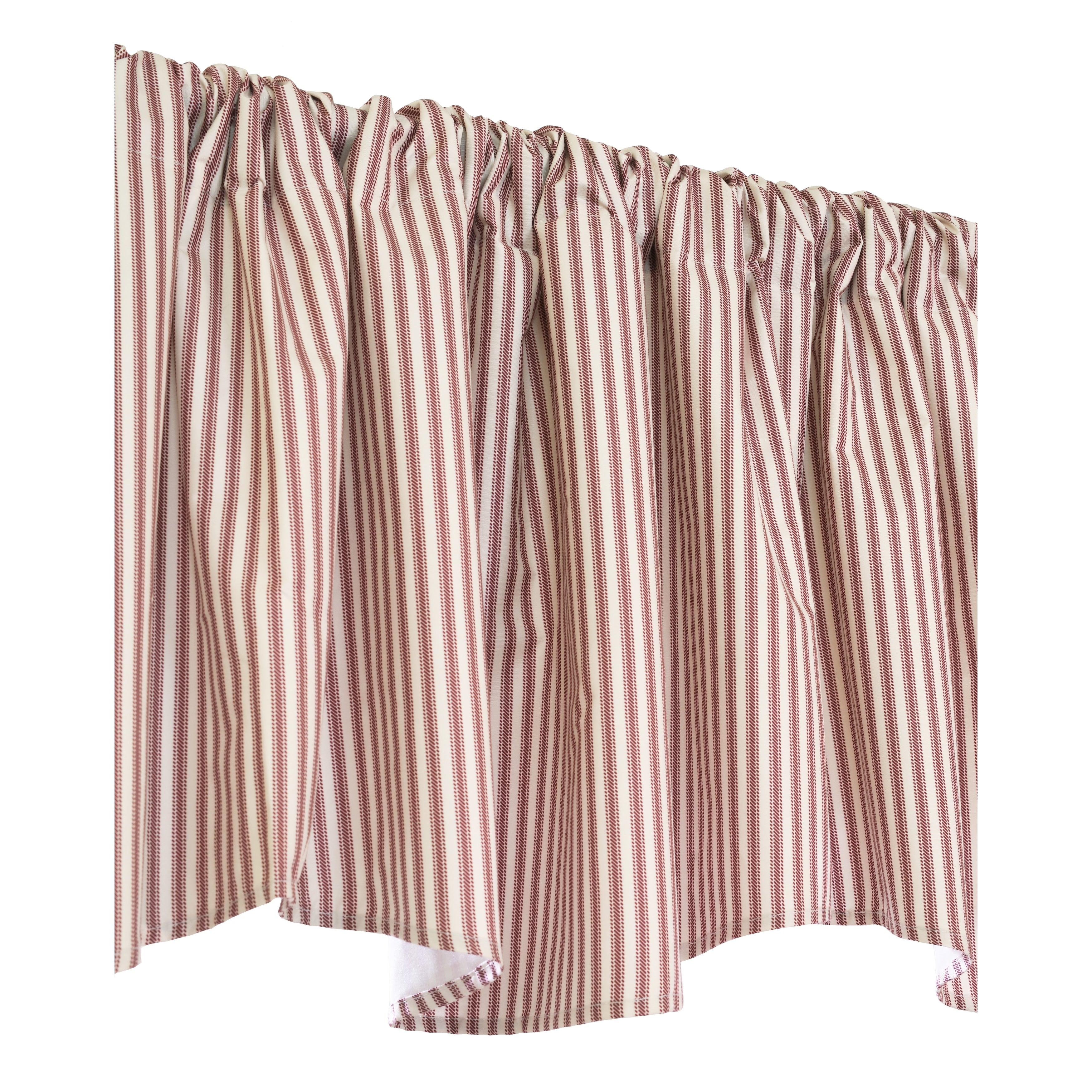 ThermaLogic Ticking Stripe Pole Top Window Curtain Panel Set