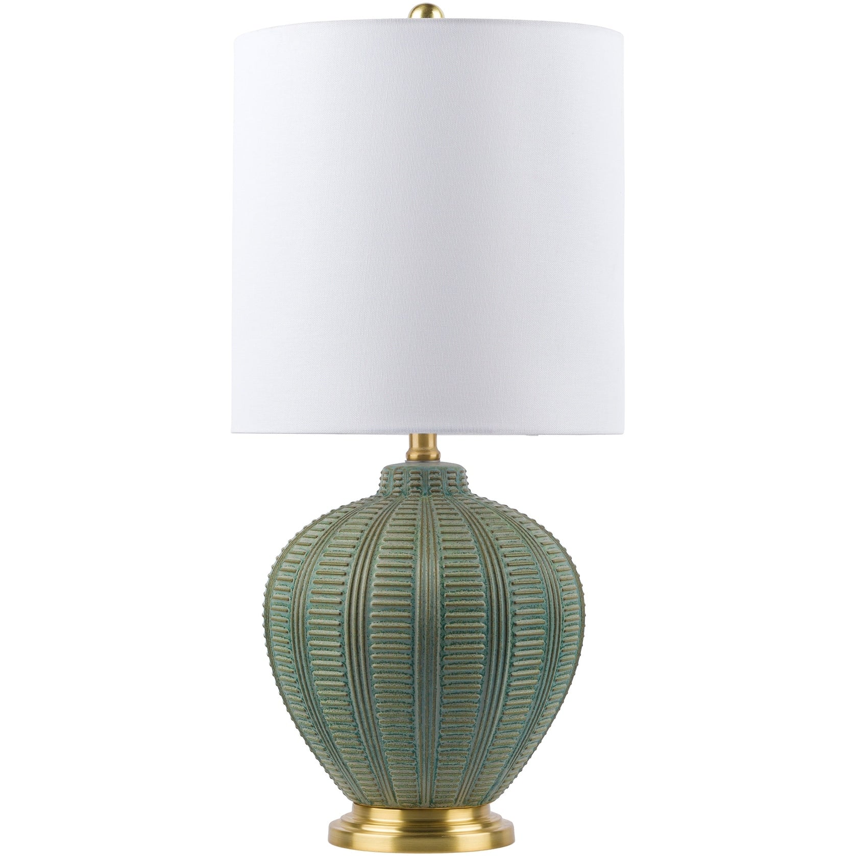 Livabliss Ryanne Transitional Ceramic Table Lamp - 26H x 12W x 12D