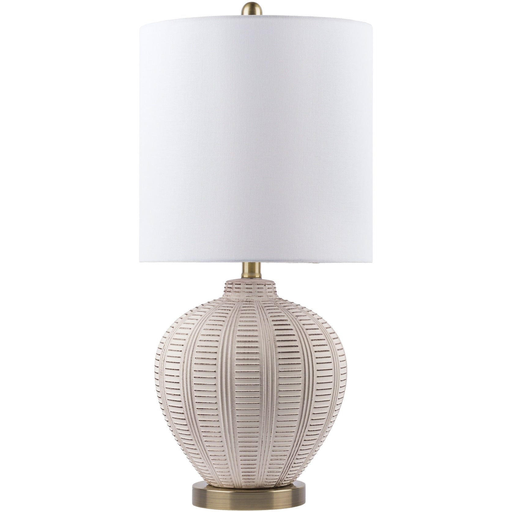 Livabliss Ryanne Transitional Ceramic Table Lamp - 26H x 12W x 12D