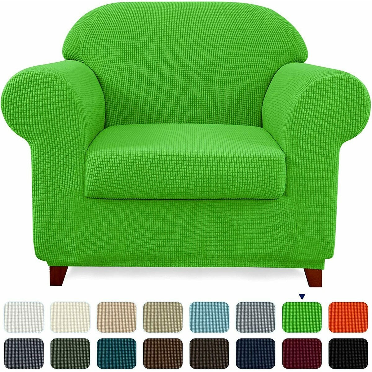 Subrtex 2 Piece Armchair Slipcover Stretch Spandex Furniture Protector