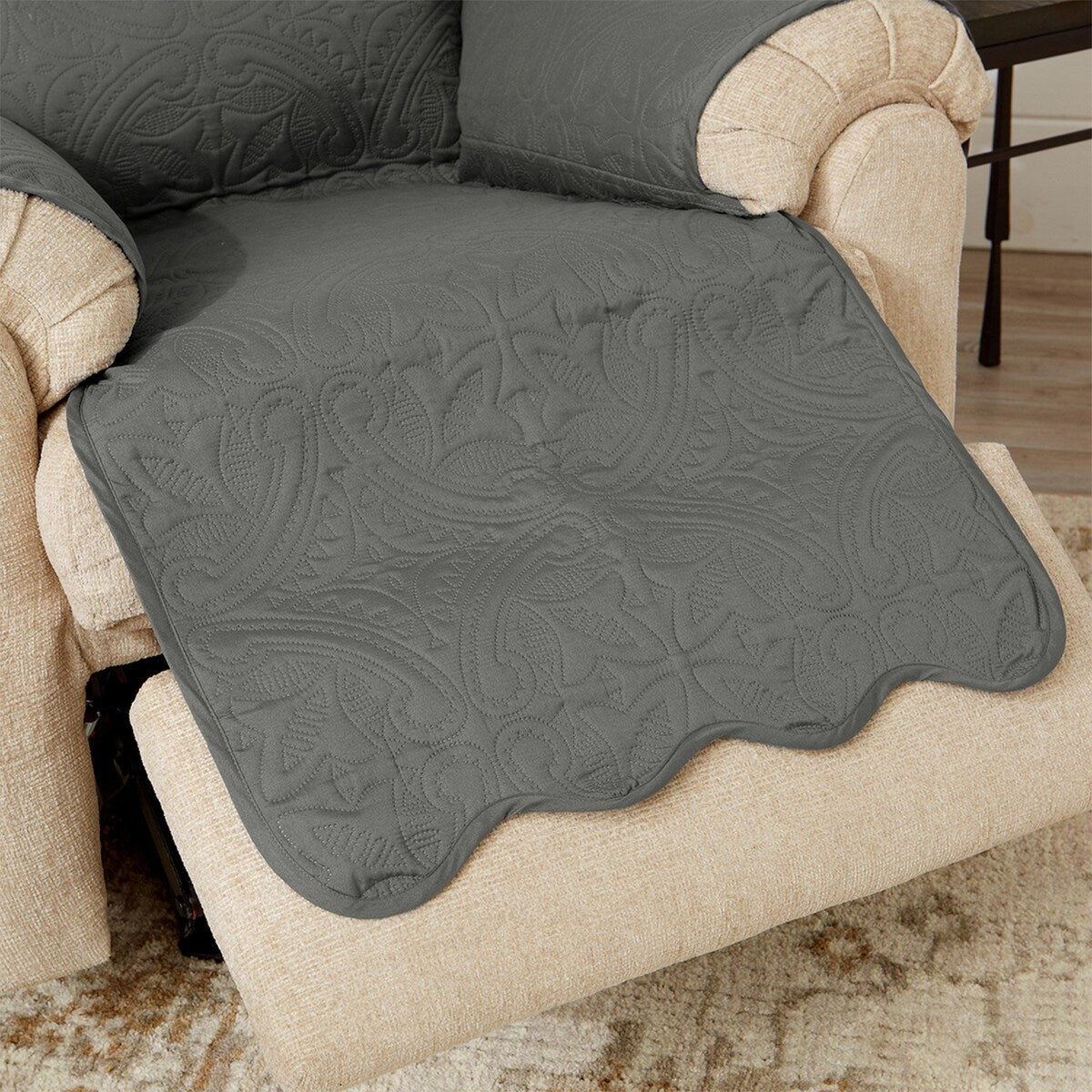 Reversible Couch Cover Quilted Pet Furniture Protector Slipcover