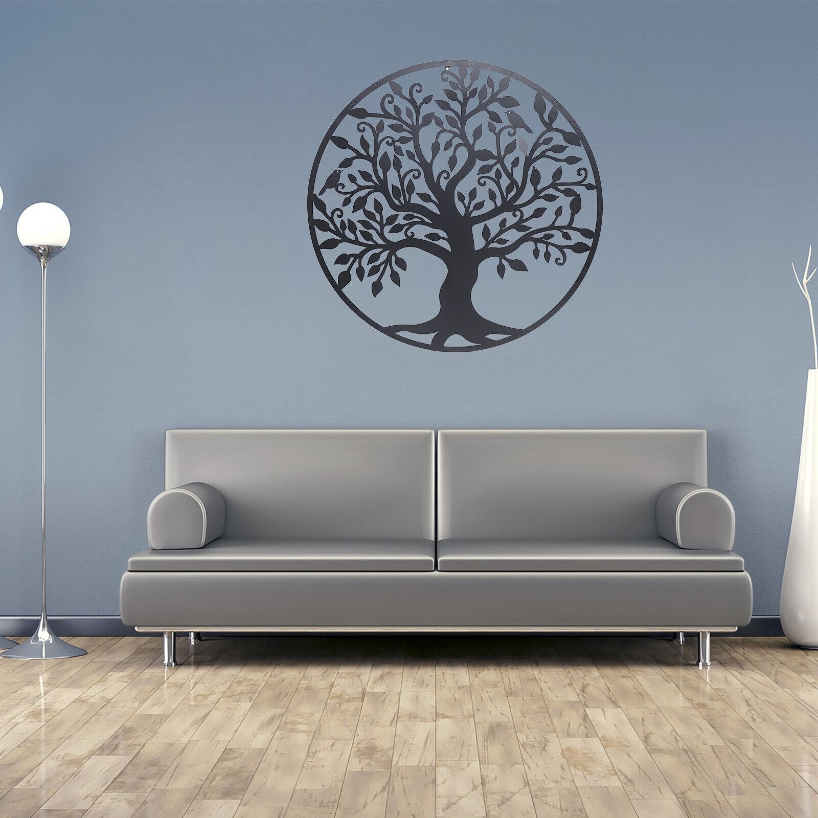 39 Inch Metal Wall Decor Round Wall Sculpture