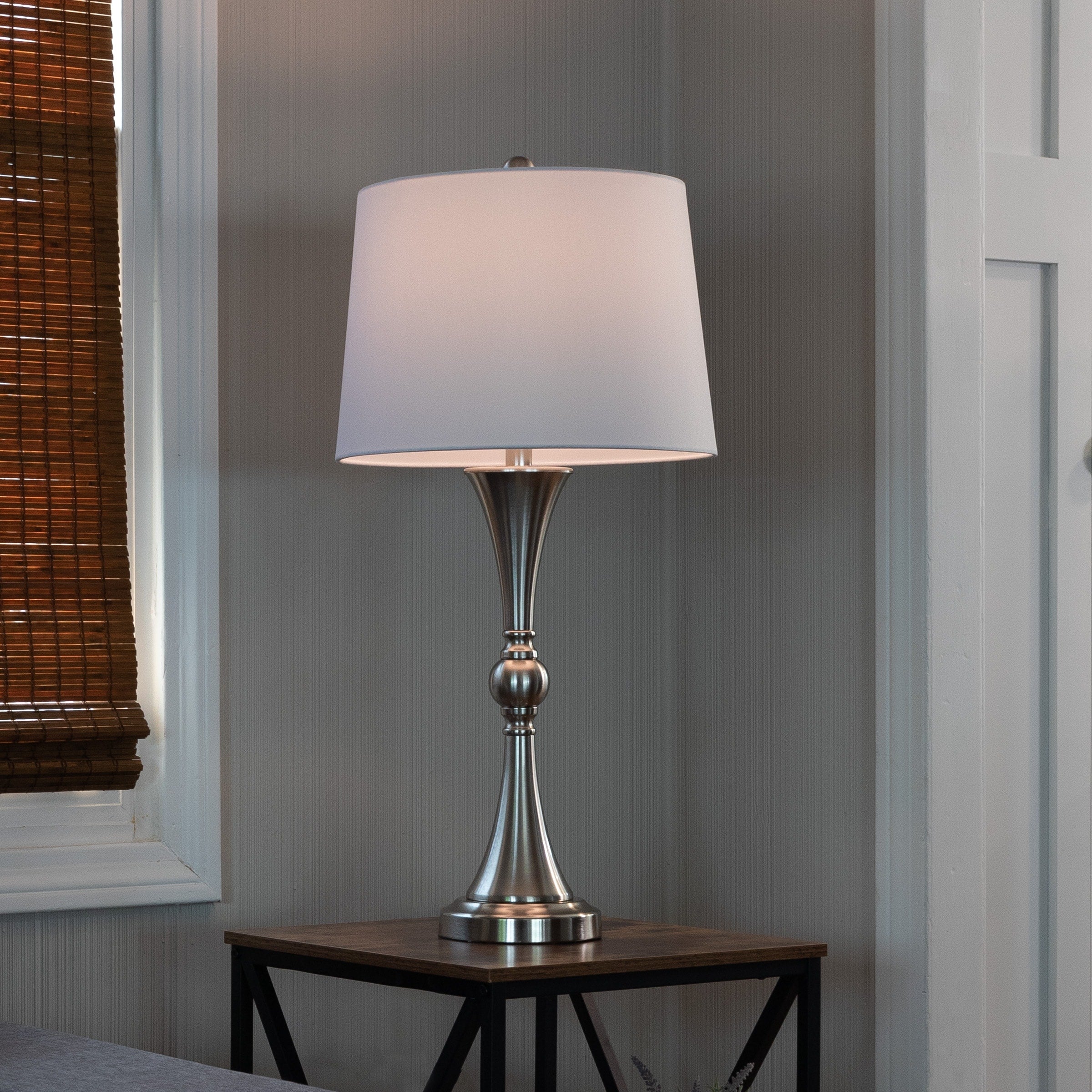 Lavish Home Table Lamps Set with USB Ports