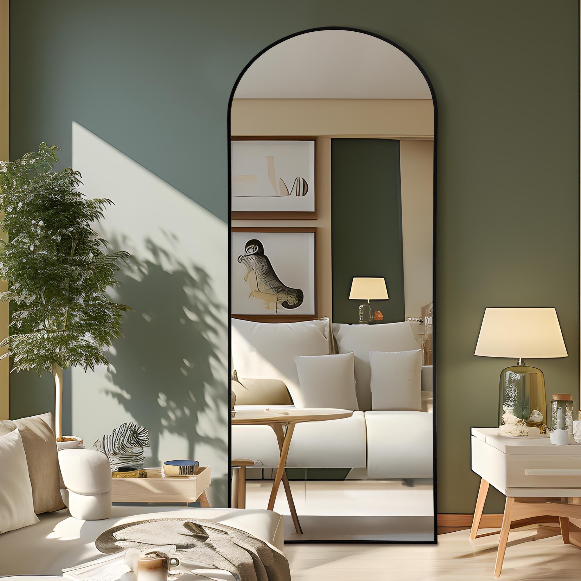 Dovelina Arched Full Length Floor Wall Mirror Standing Mirror