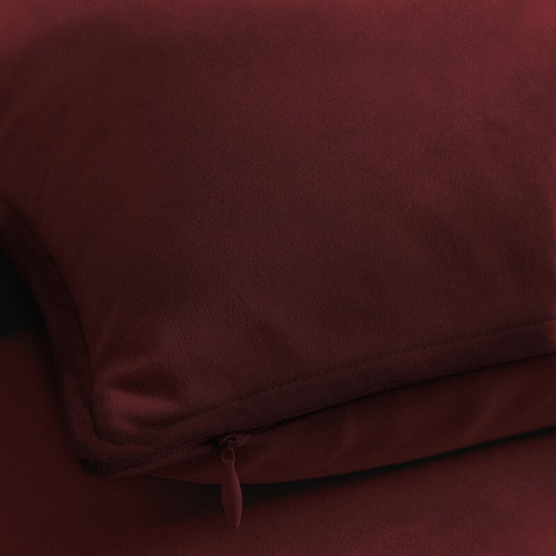 A1HC Set of 2 Luxurious Fine Soft Velvet Throw Pillow Covers Only, For Sofas, Beds, Vibrant Colors and Hidden Zipper