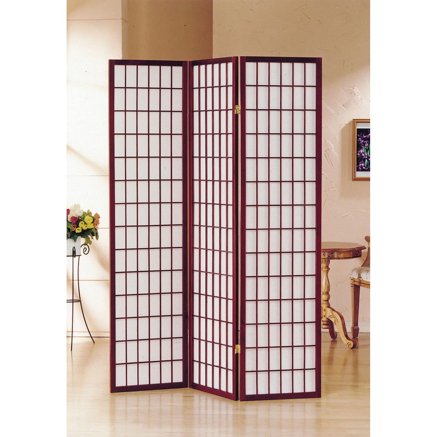 Multi Panel Natural Room Divider