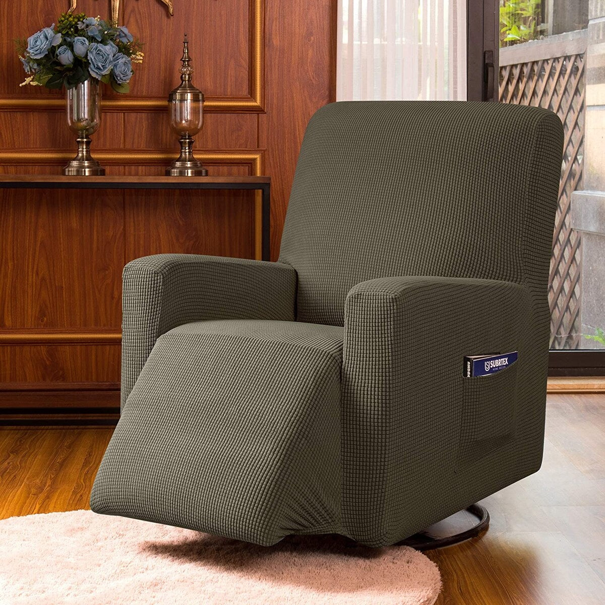 Subrtex Stretch Recliner Silpcover Jacquard Lazy Boy Chair Covers