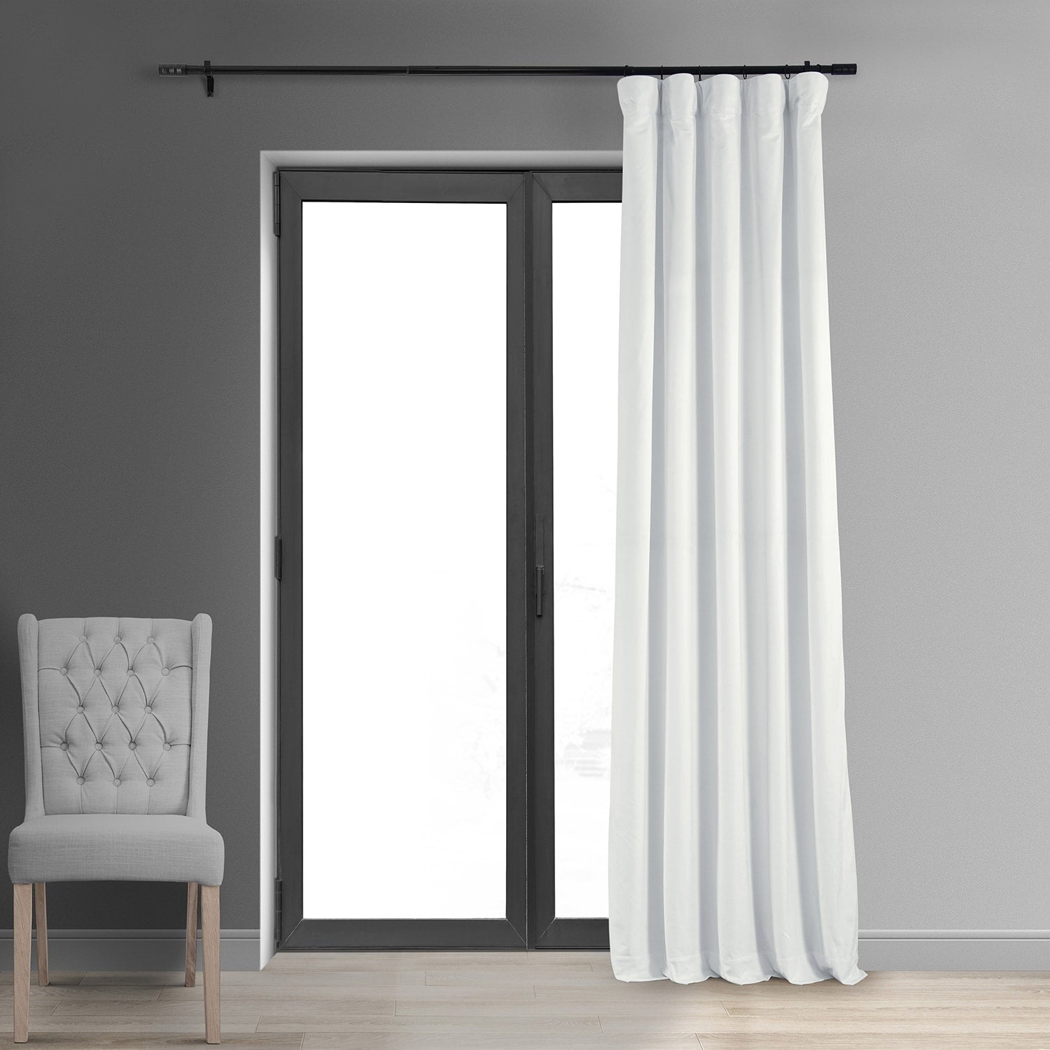 Exclusive Fabrics Signature Blackout Velvet Curtain (1 Panel)