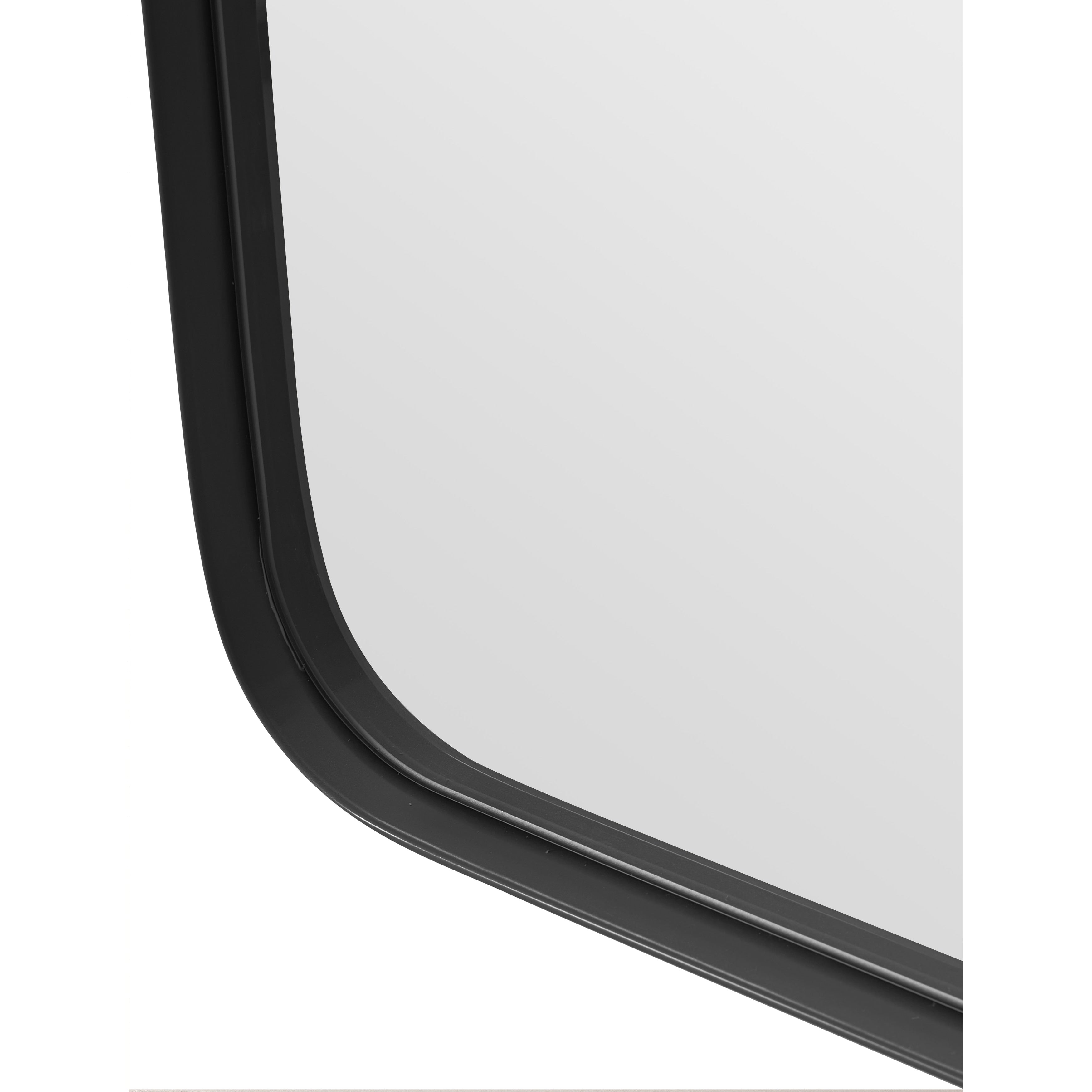 STAR Black Rectangular Wall and Bathroom Mirror - 24x36 Inches