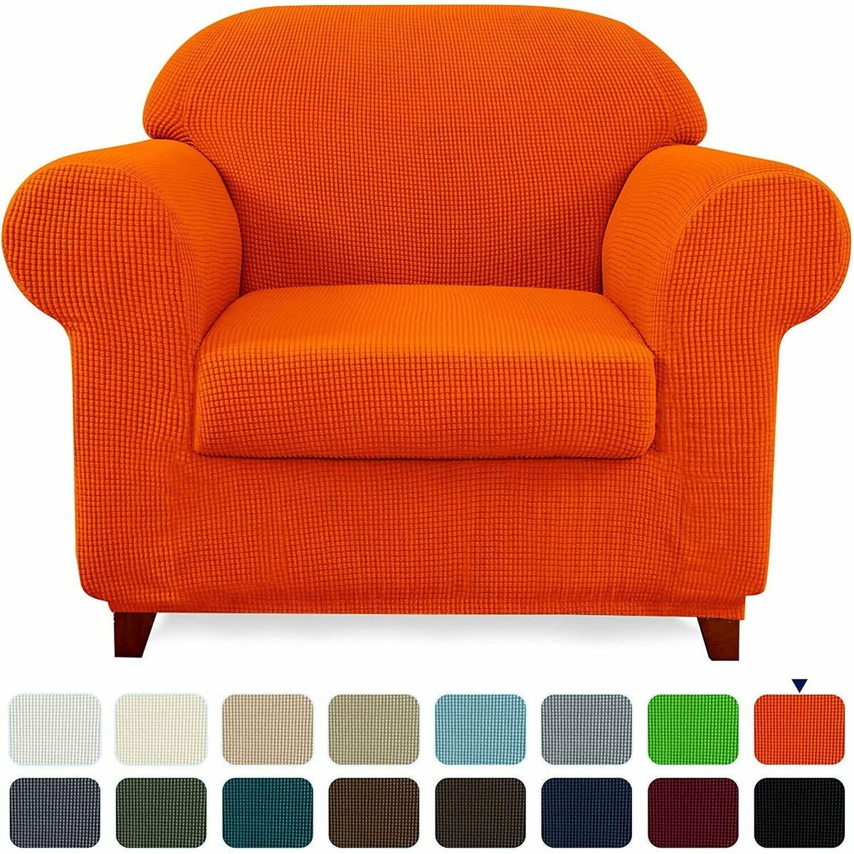 Subrtex 2 Piece Armchair Slipcover Stretch Spandex Furniture Protector