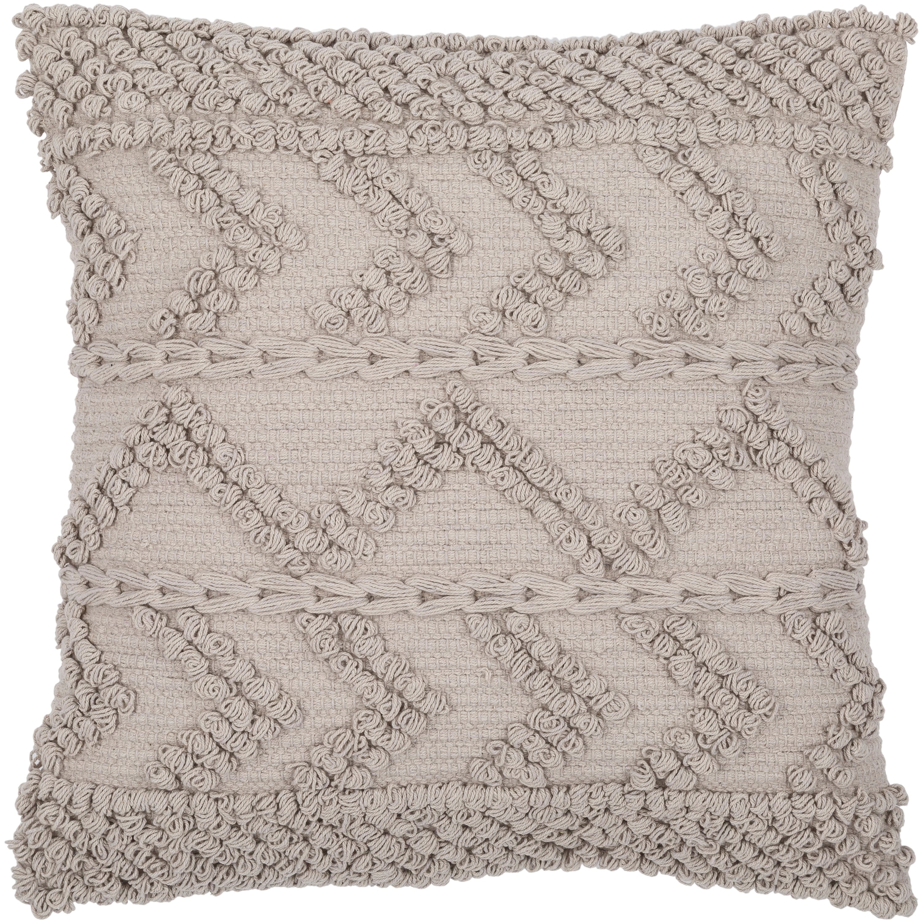 Livabliss Nadra Textured Chevron Bohemian Pillow