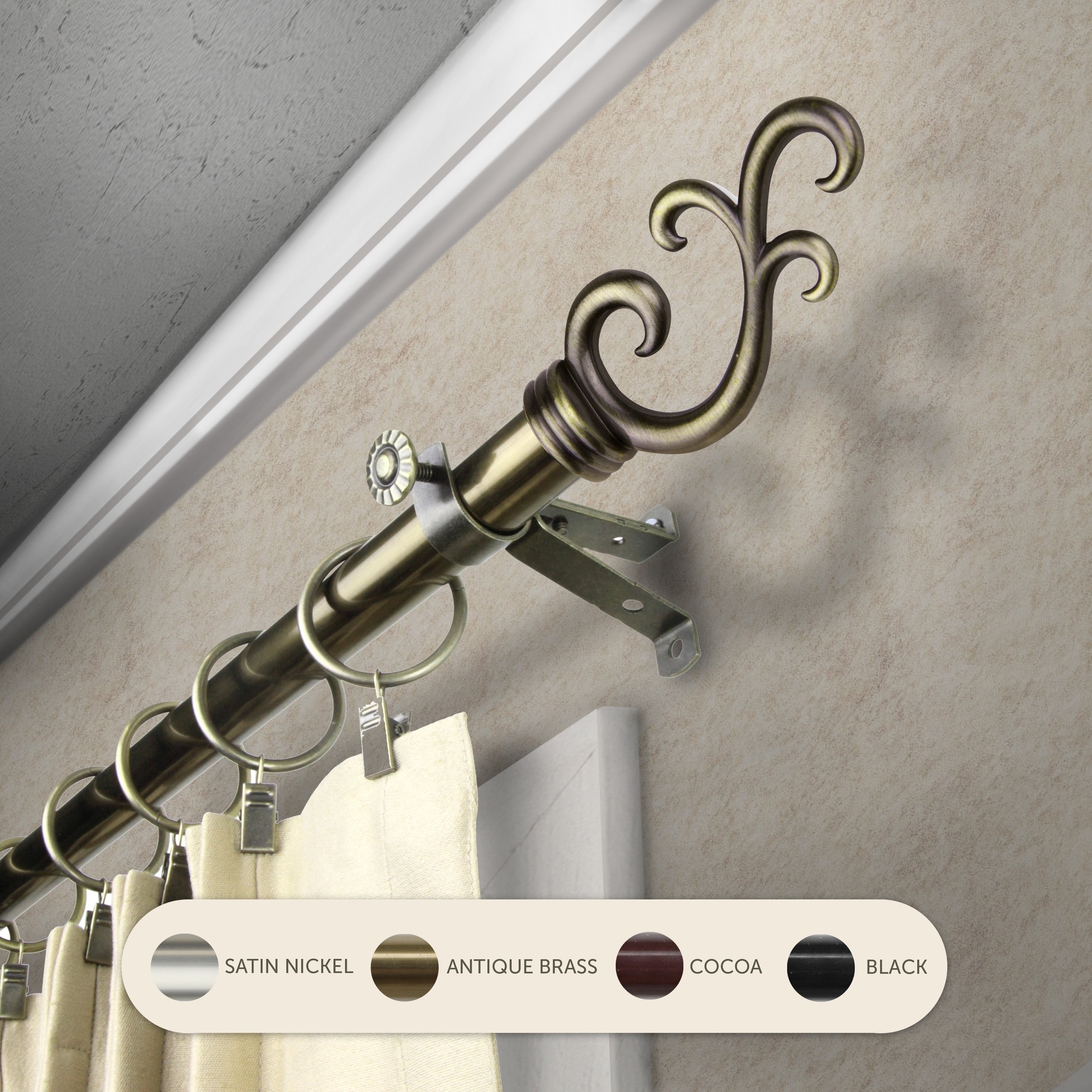 InStyleDesign Sway Adjustable Curtain Rod