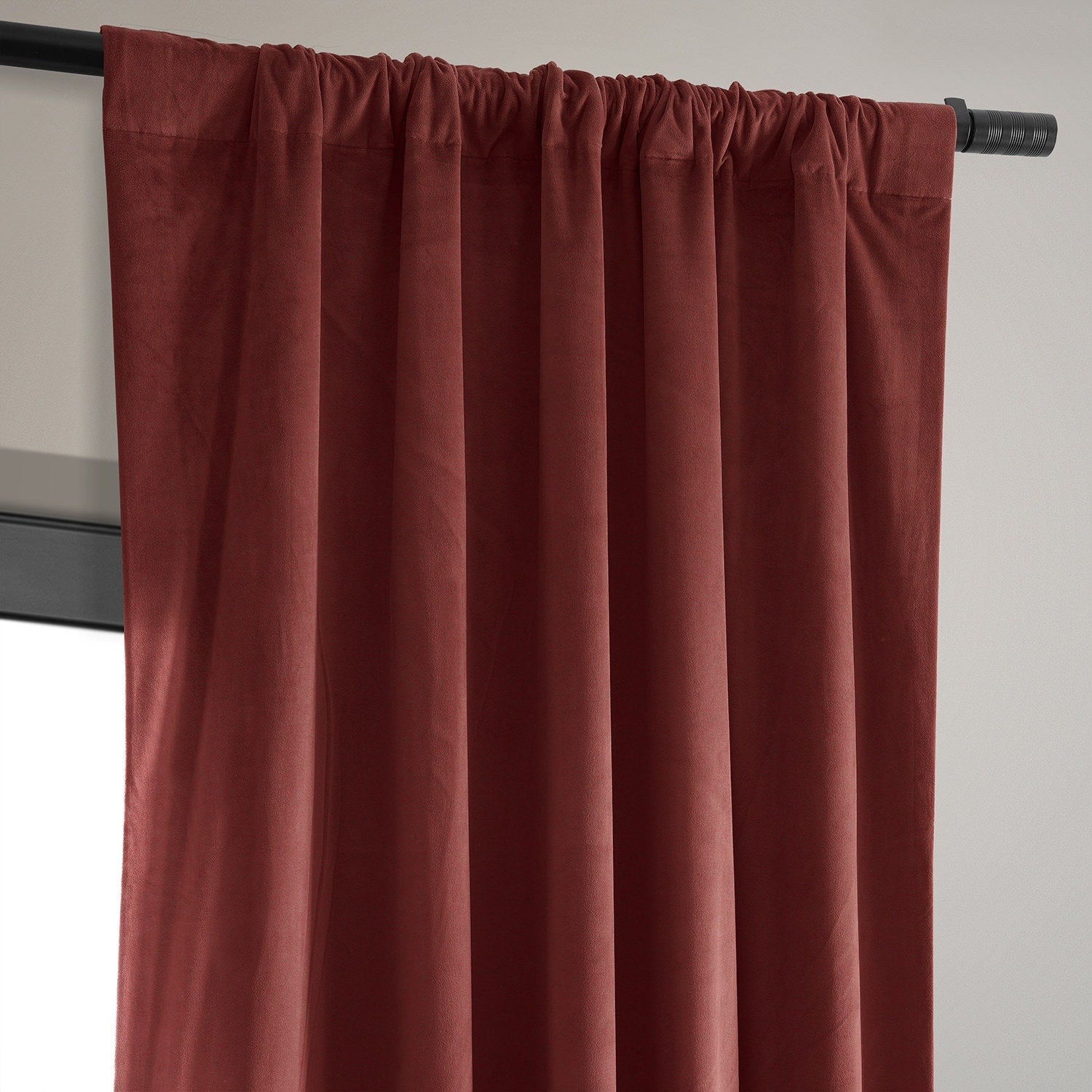 Exclusive Fabrics Signature Blackout Velvet Curtain (1 Panel)