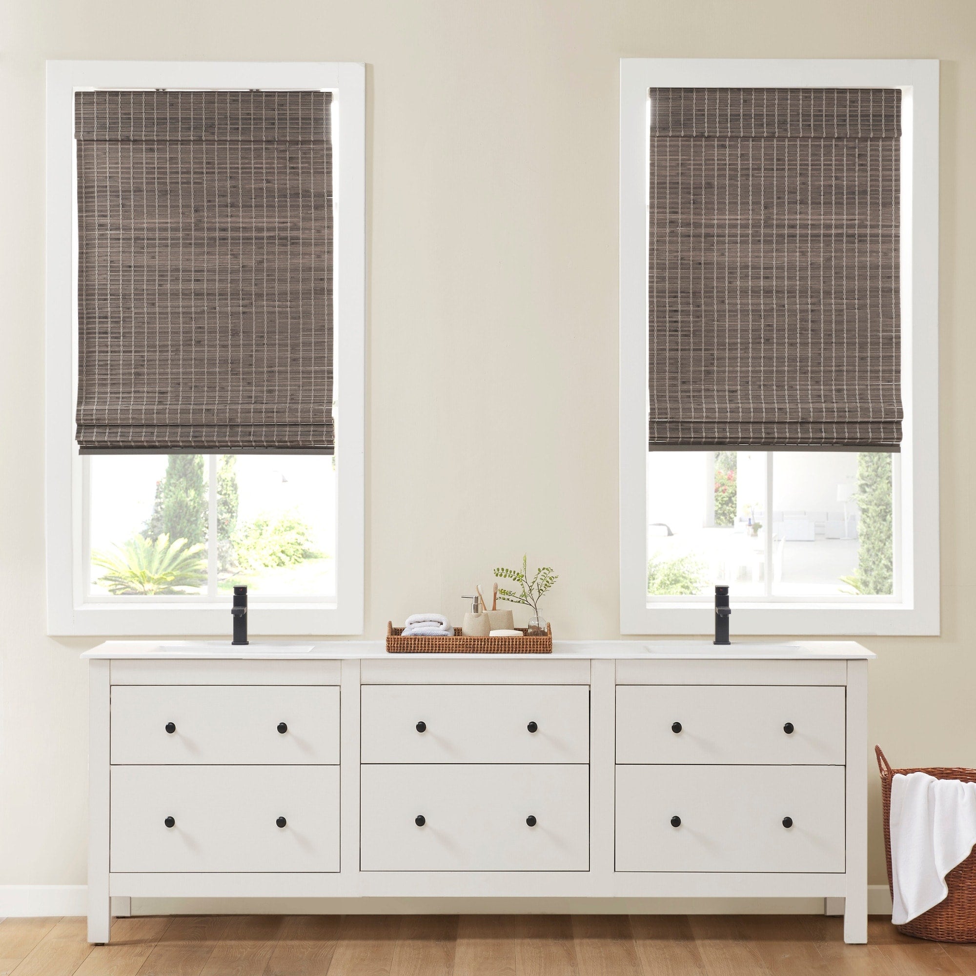 Madison Park Lyndon Bamboo Light Filtering Roman Shade