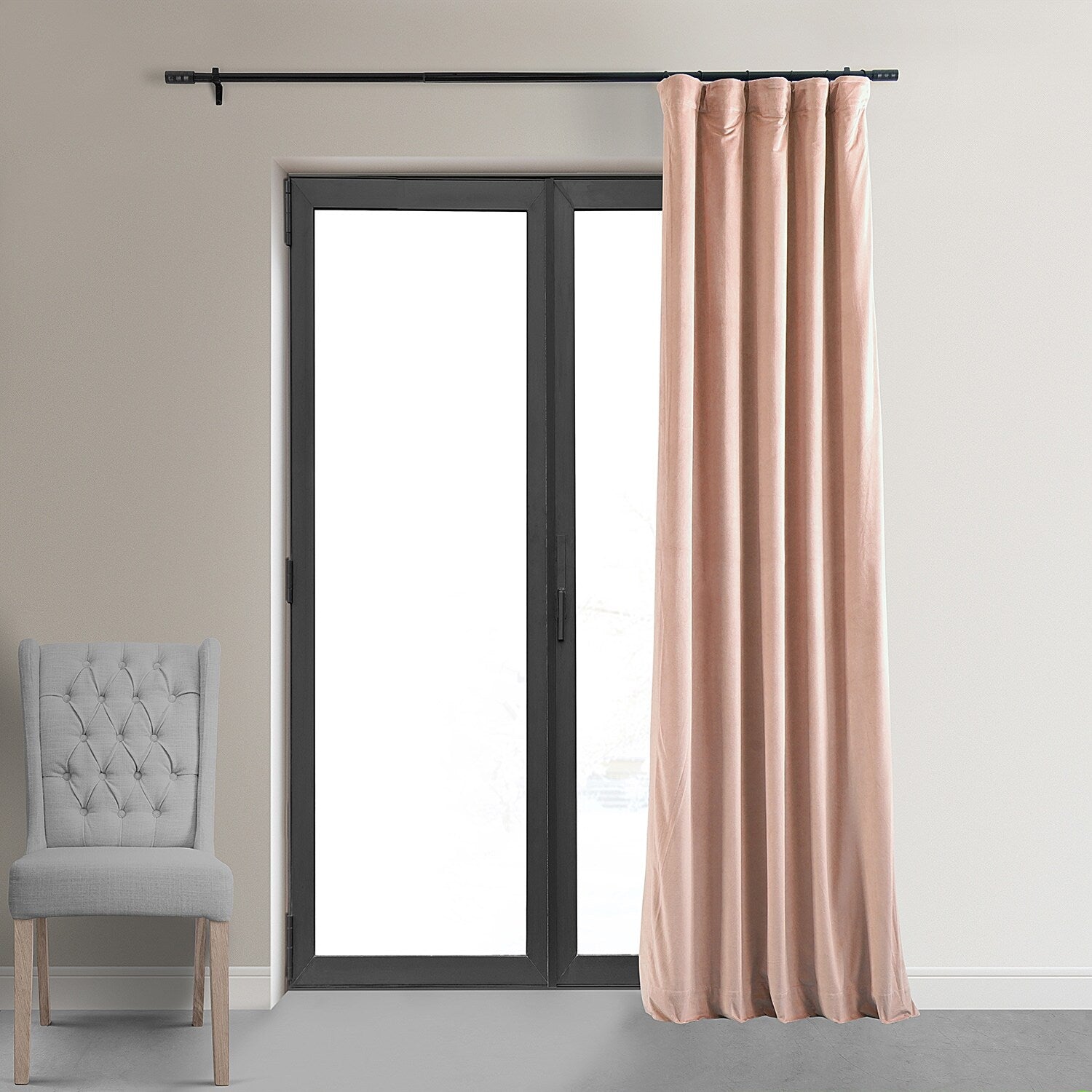 Exclusive Fabrics Signature Blackout Velvet Curtain (1 Panel)