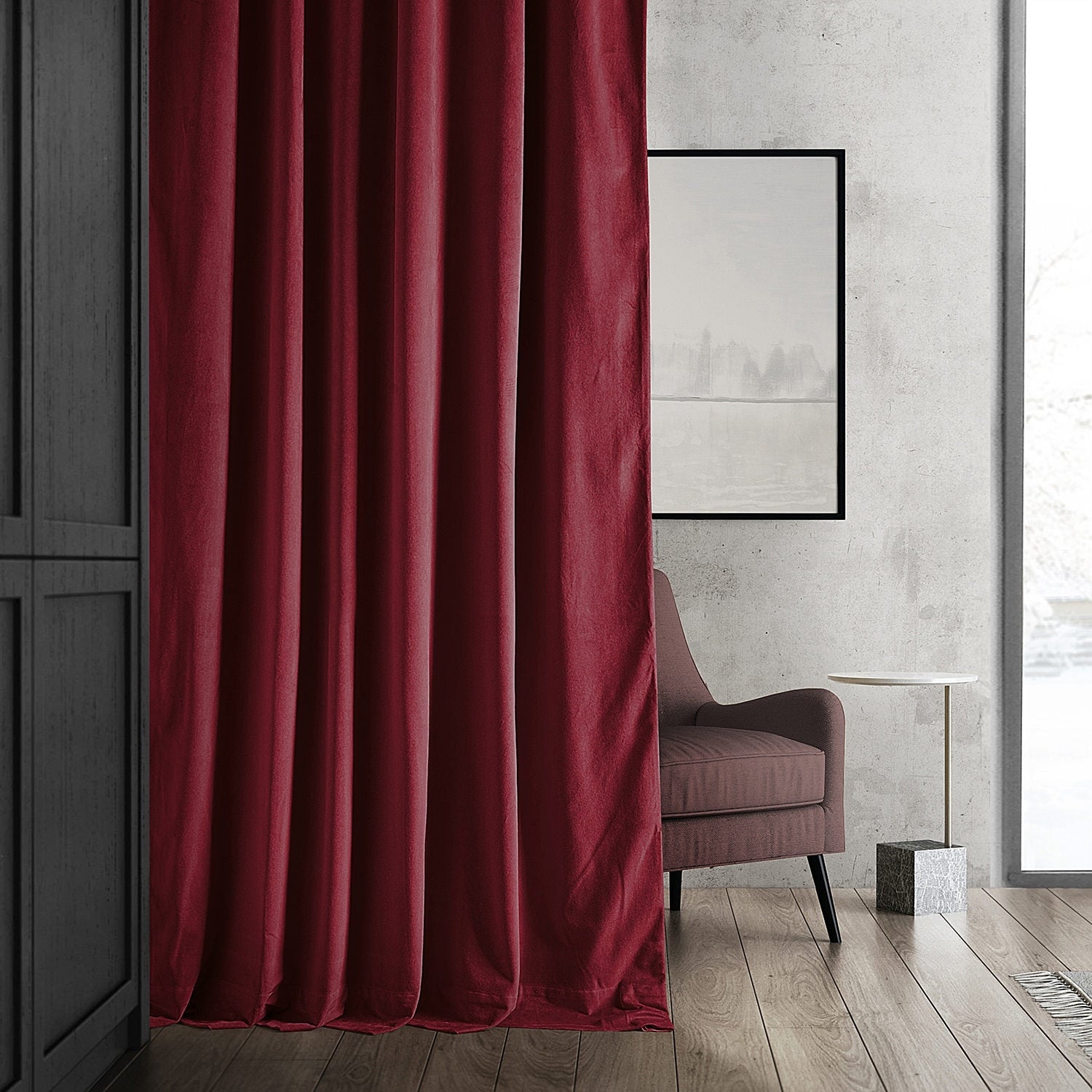 Exclusive Fabrics Signature Blackout Velvet Curtain (1 Panel)