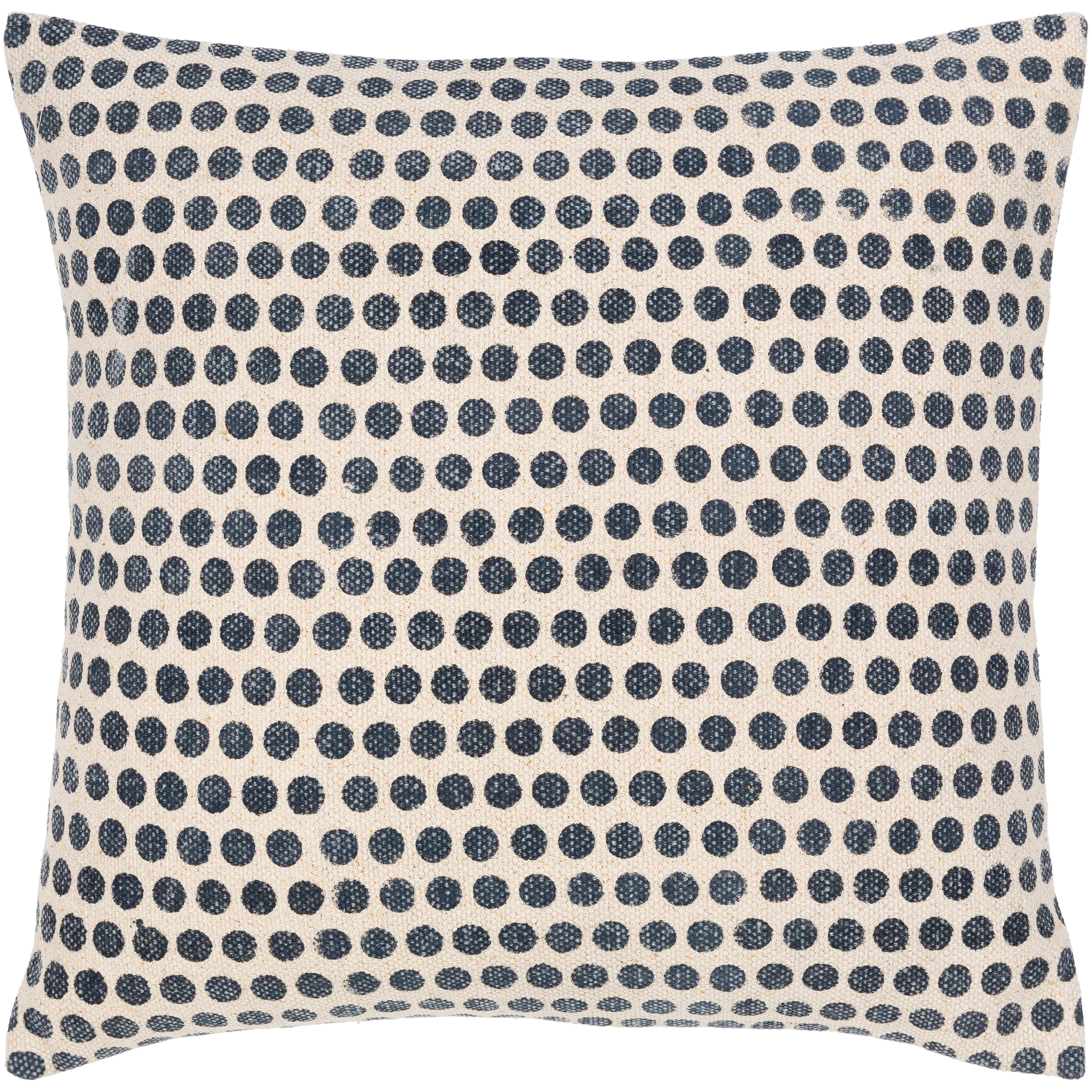 Faizah Block Print Dotted Cotton Throw Pillow