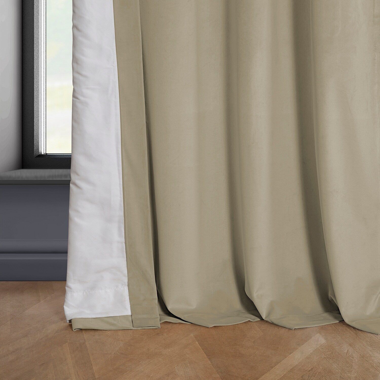 Exclusive Fabrics Heritage Plush Velvet Room Darkening Curtains (1 Panel) Luxury Velvet Curtains for Bedroom & Living Room.