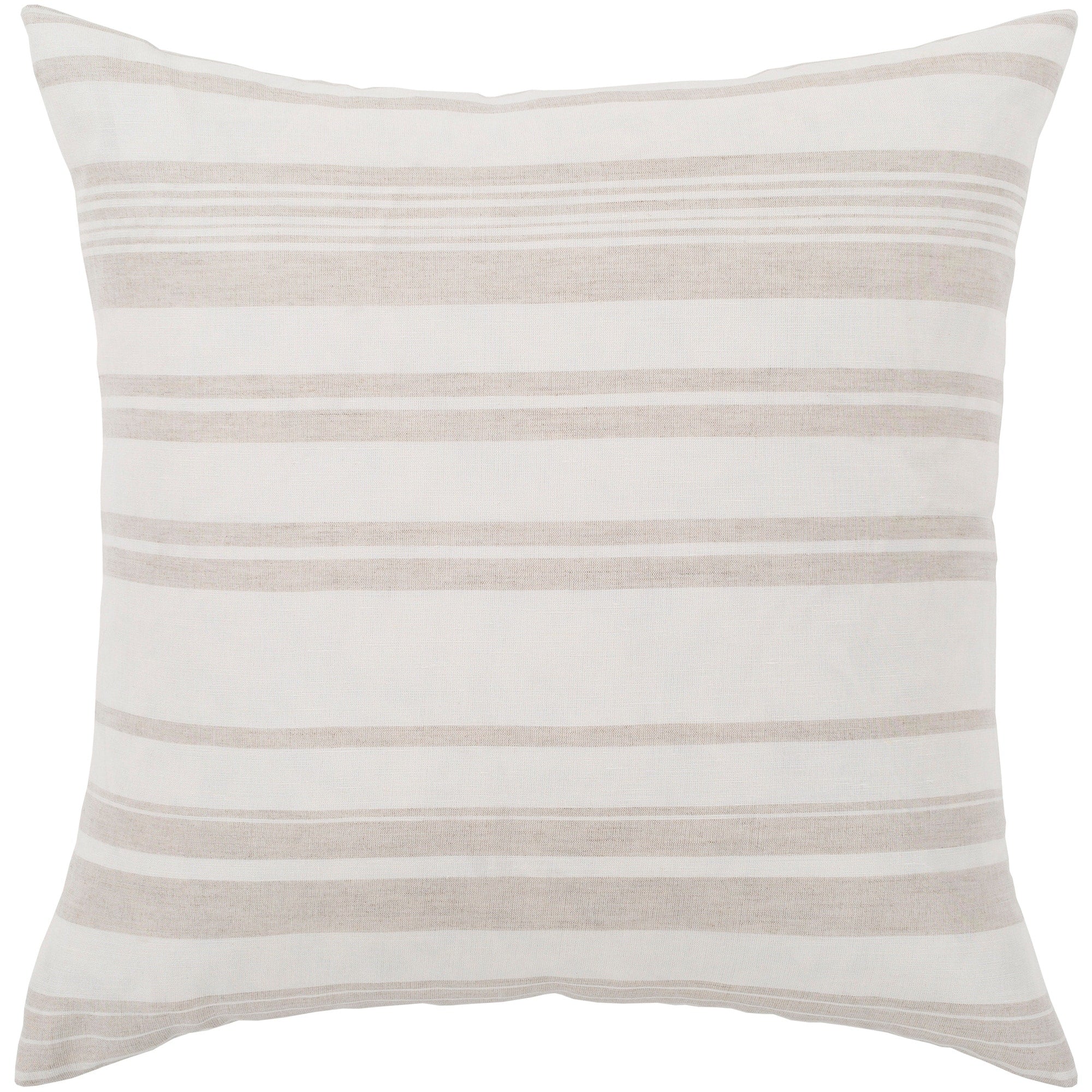 Artistic Weavers Lawson Ivory & Beige Striped Throw Pillow Cover (20 x 20)