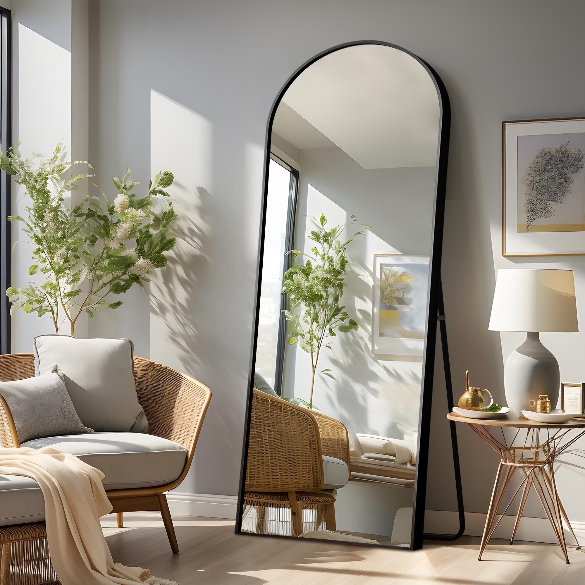 Dovelina Arched Full Length Floor Wall Mirror Standing Mirror