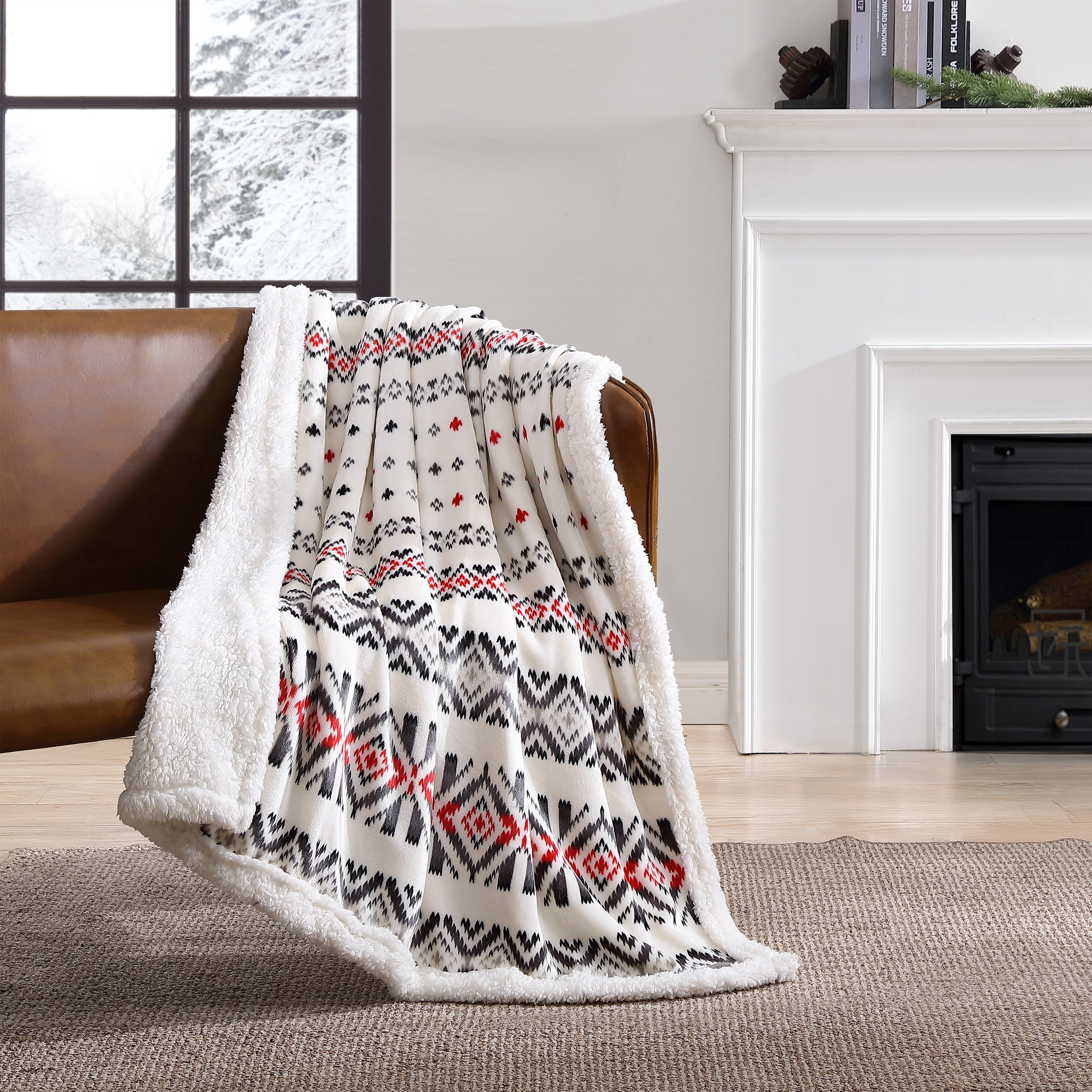 Eddie Bauer Ultra Plush Super Soft & Cozy- Reversible Throw Blankets