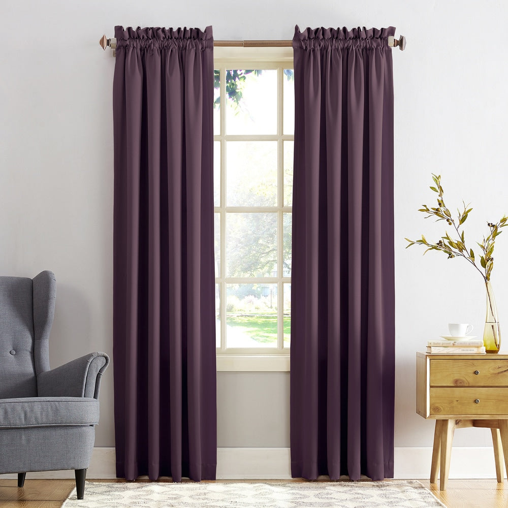 Porch & Den Inez Room Darkening Window Curtain Panel and Valance, Single Panel