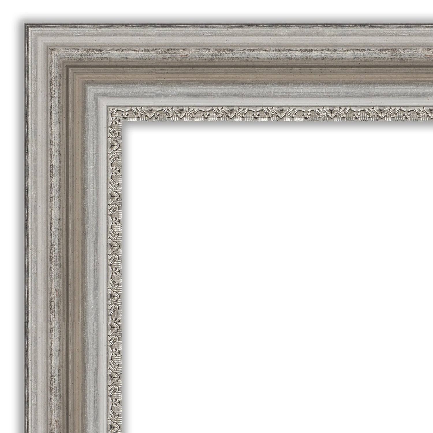 Beveled Bathroom Wall Mirror - Parlor Silver Frame