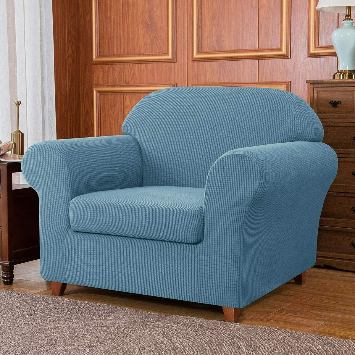 Subrtex 2 Piece Armchair Slipcover Stretch Spandex Furniture Protector