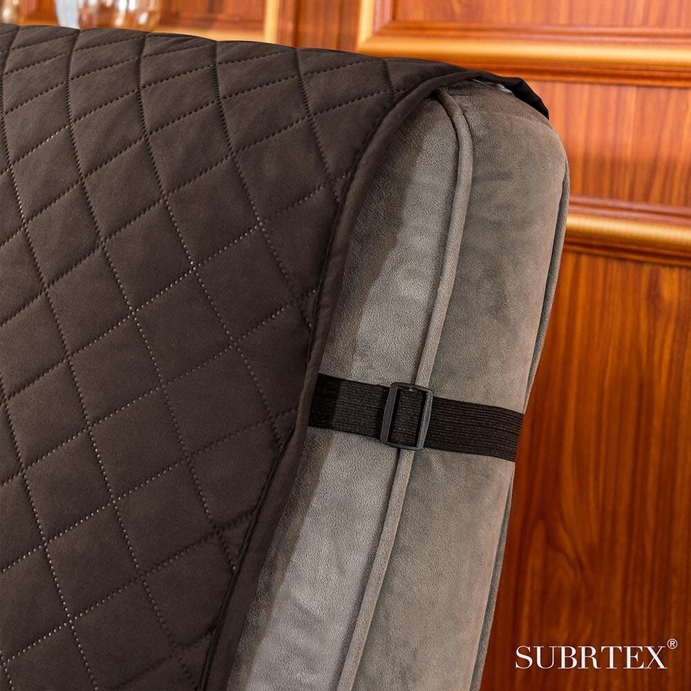 Subrtex Reversible Recliner Sofa Slipcover With Pockets