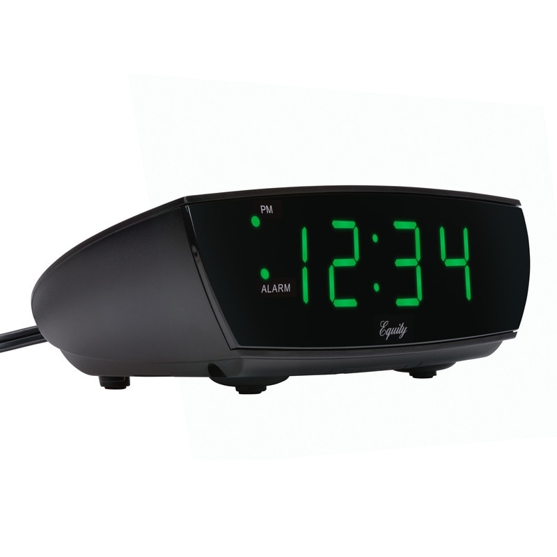 Equity by La Crosse 75902 Green LED 0.9 Inch Digital Alarm Clock