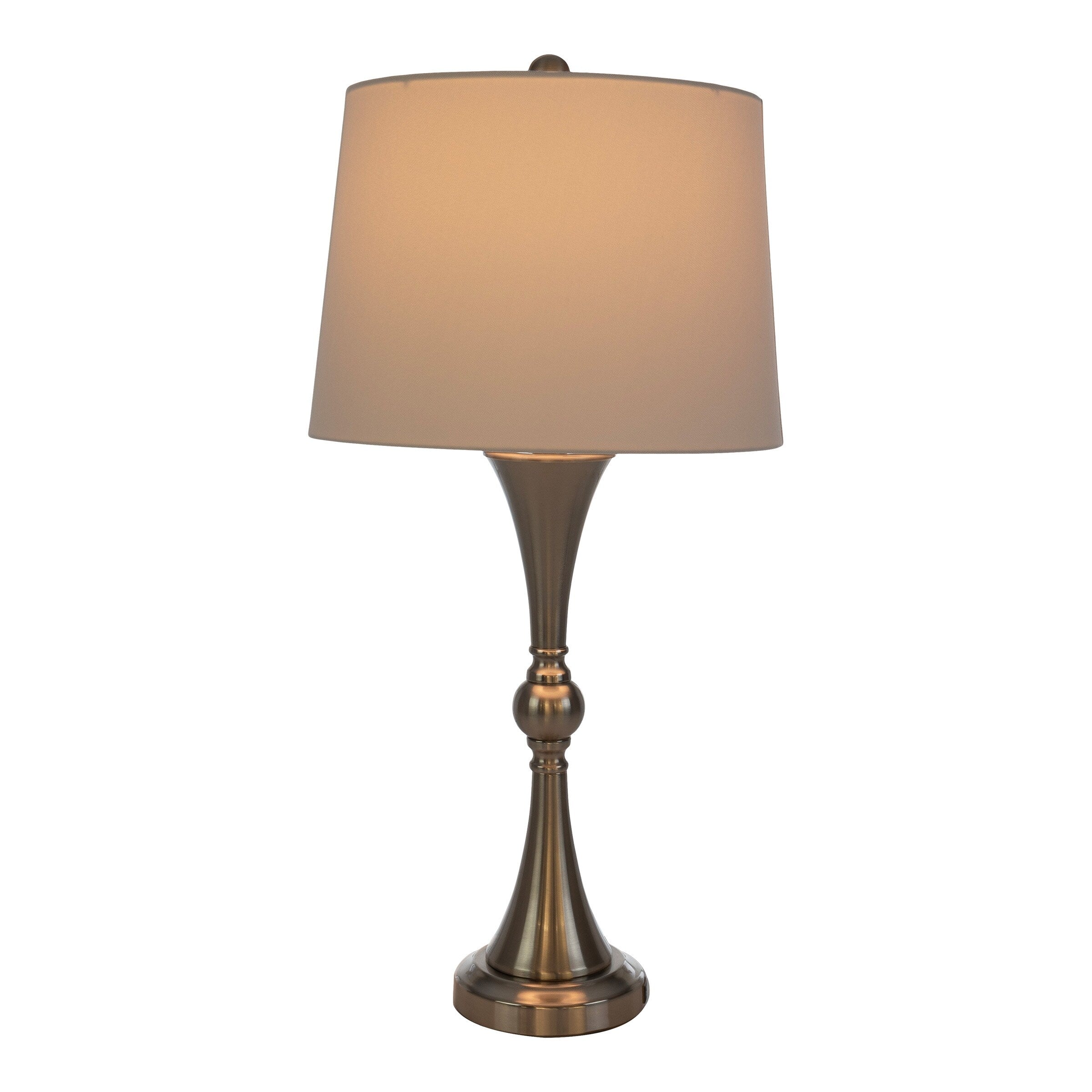 Lavish Home Table Lamps Set with USB Ports