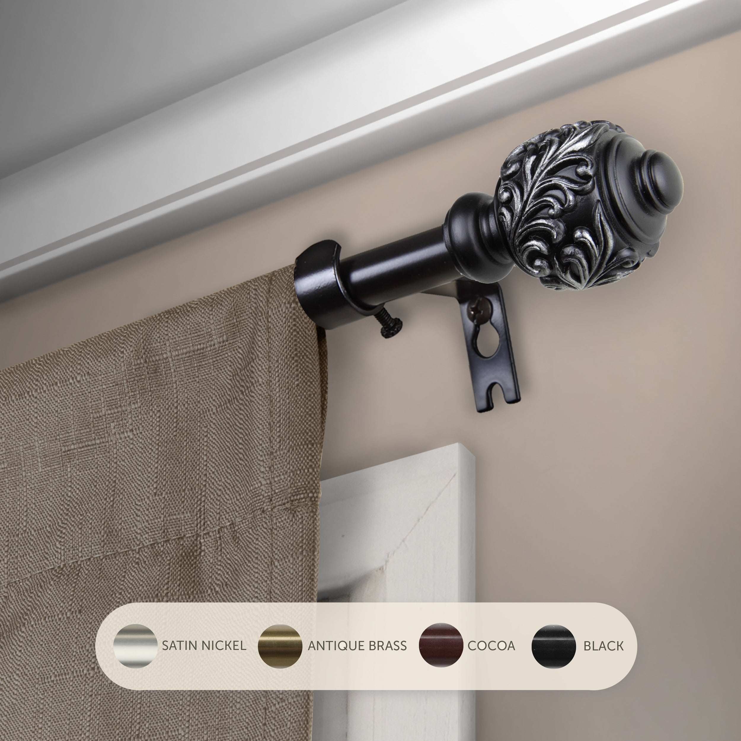 InStyleDesign Tova Adjustable Curtain Rod