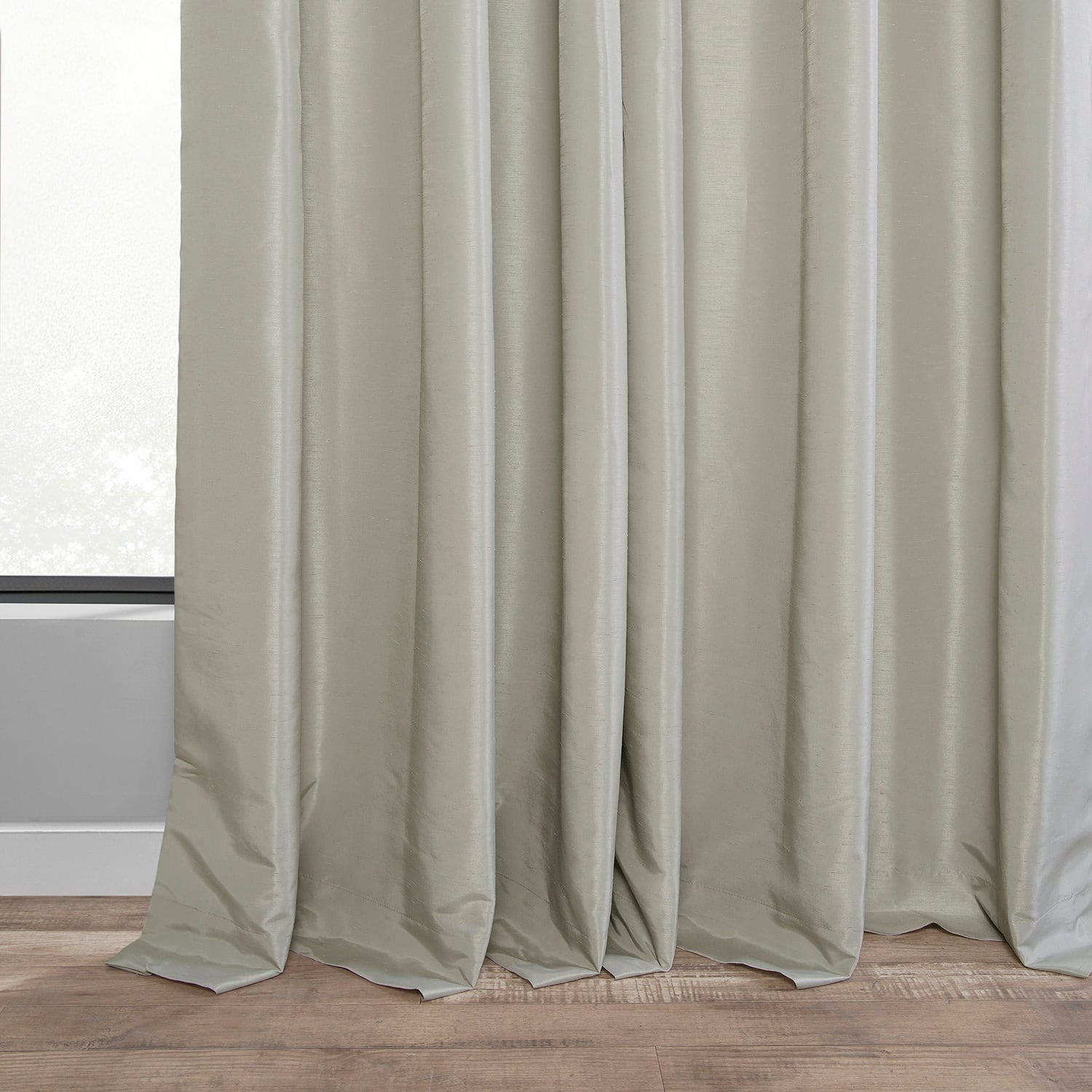 Exclusive Fabrics Textured Faux Dupioni Silk Thermal Blackout Curtains (1 Panel)