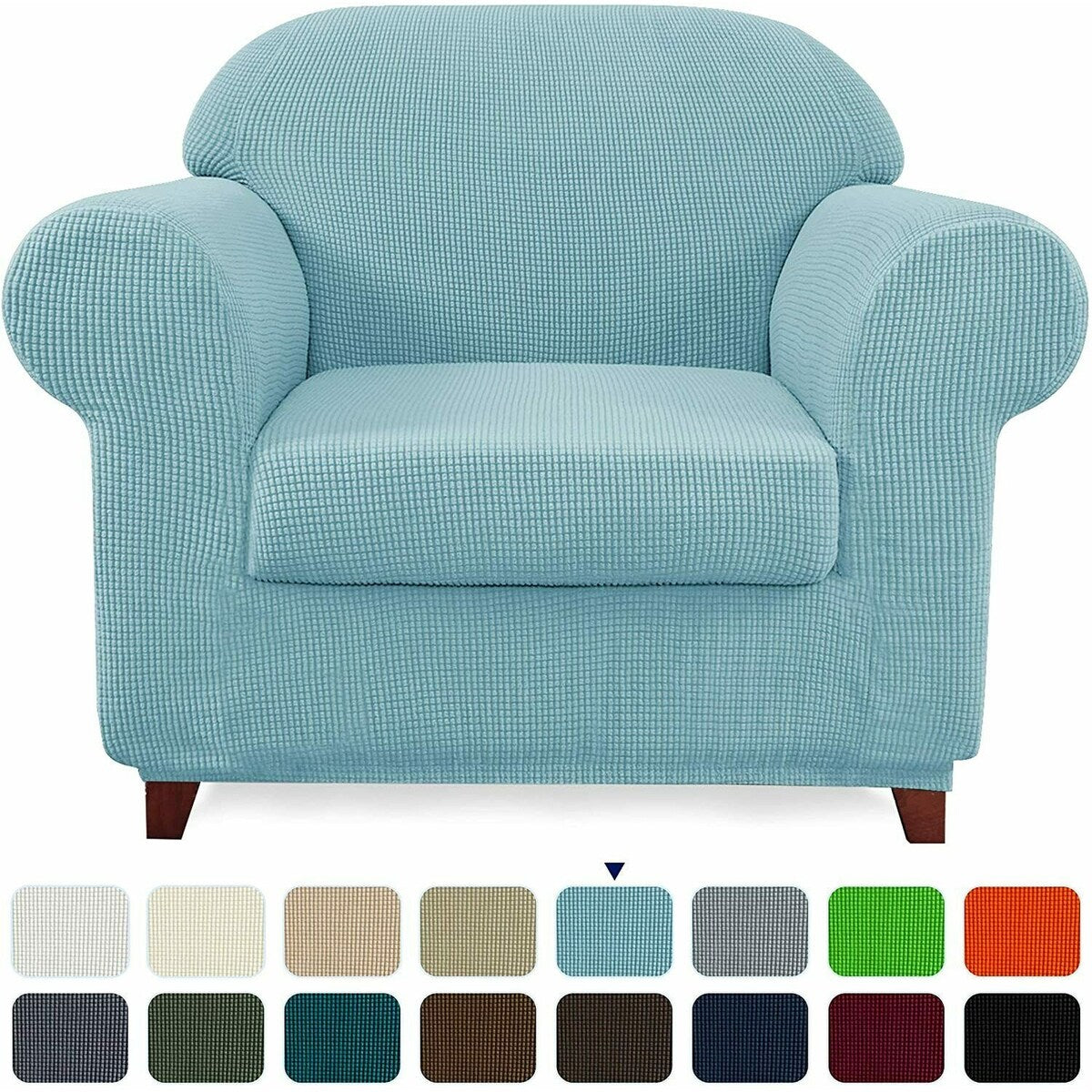 Subrtex 2 Piece Armchair Slipcover Stretch Spandex Furniture Protector