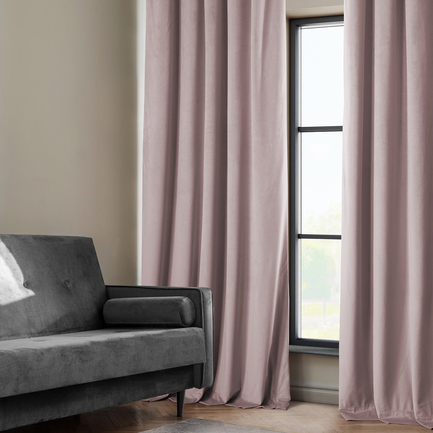 Exclusive Fabrics Heritage Plush Velvet Room Darkening Curtains (1 Panel) Luxury Velvet Curtains for Bedroom & Living Room.