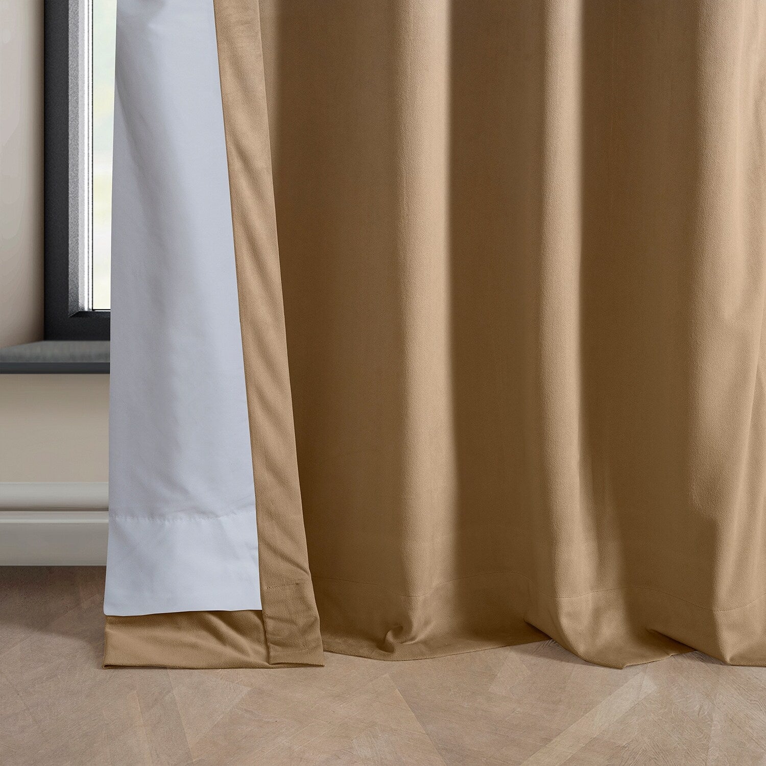 Exclusive Fabrics Heritage Plush Velvet Room Darkening Curtains (1 Panel) Luxury Velvet Curtains for Bedroom & Living Room.