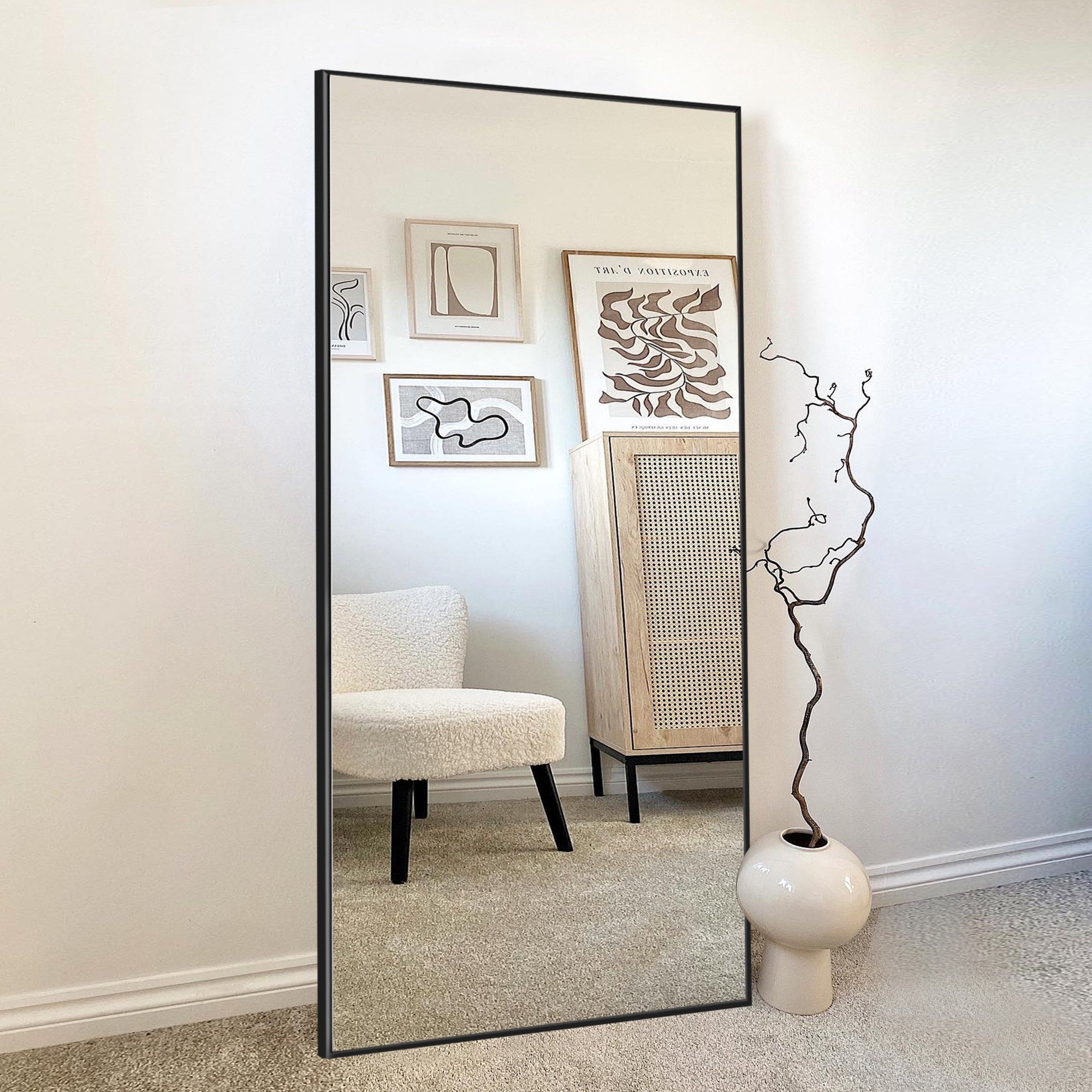 Modern Full Length Floor Mirror Freestanding Mirror