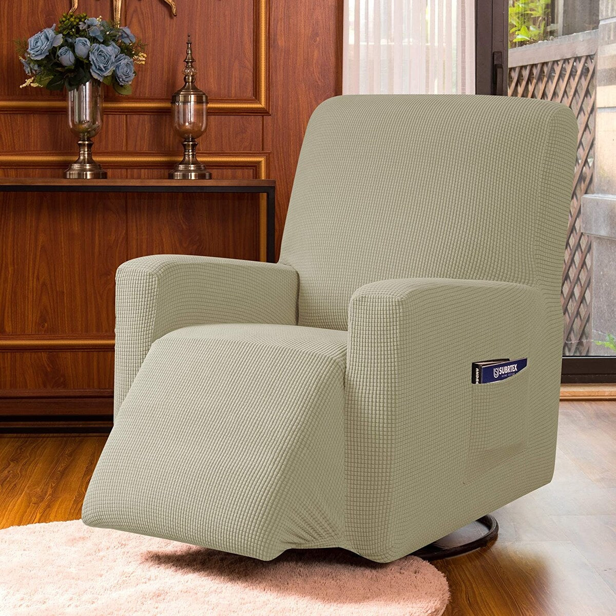 Subrtex Stretch Recliner Silpcover Jacquard Lazy Boy Chair Covers