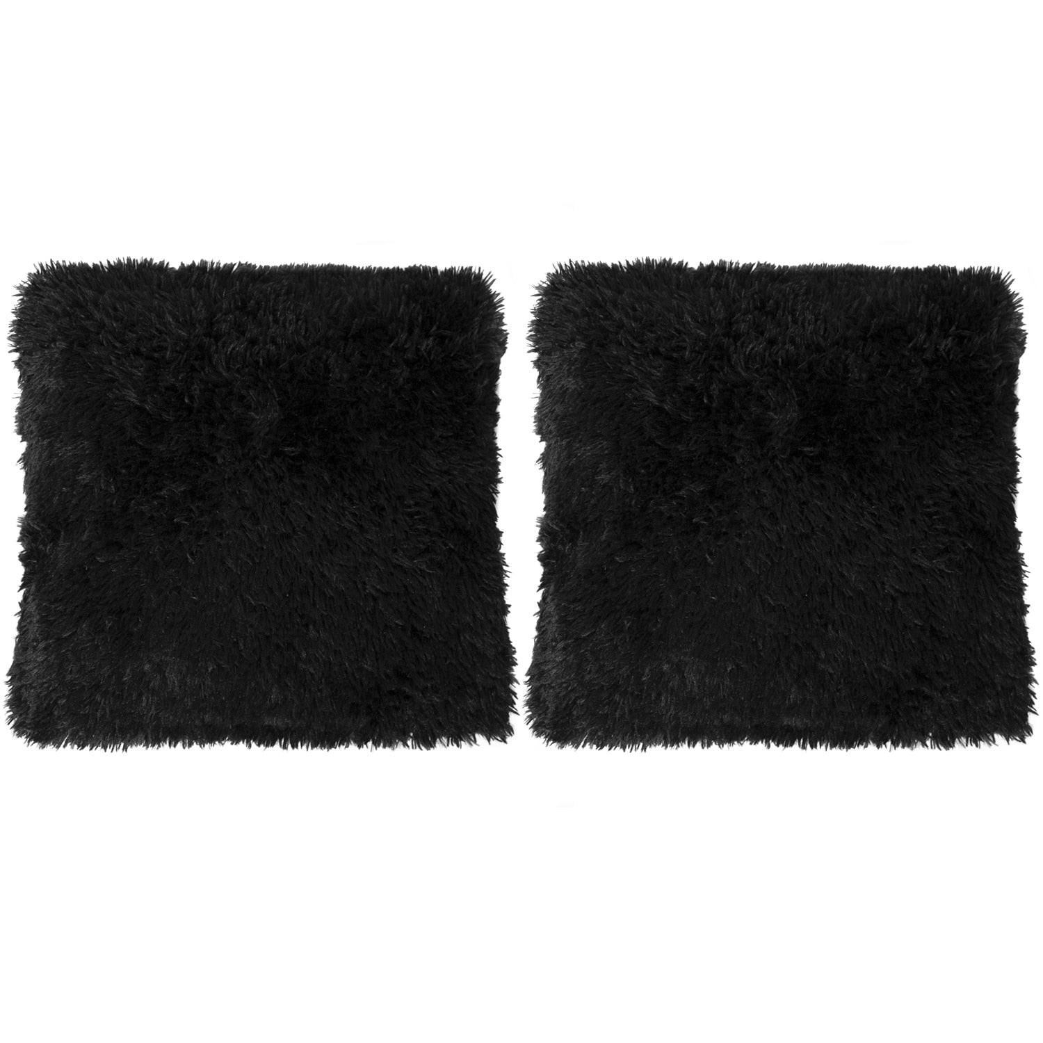 Faux Fur Decorative 18-inch Throw Pillows (Set of 2)