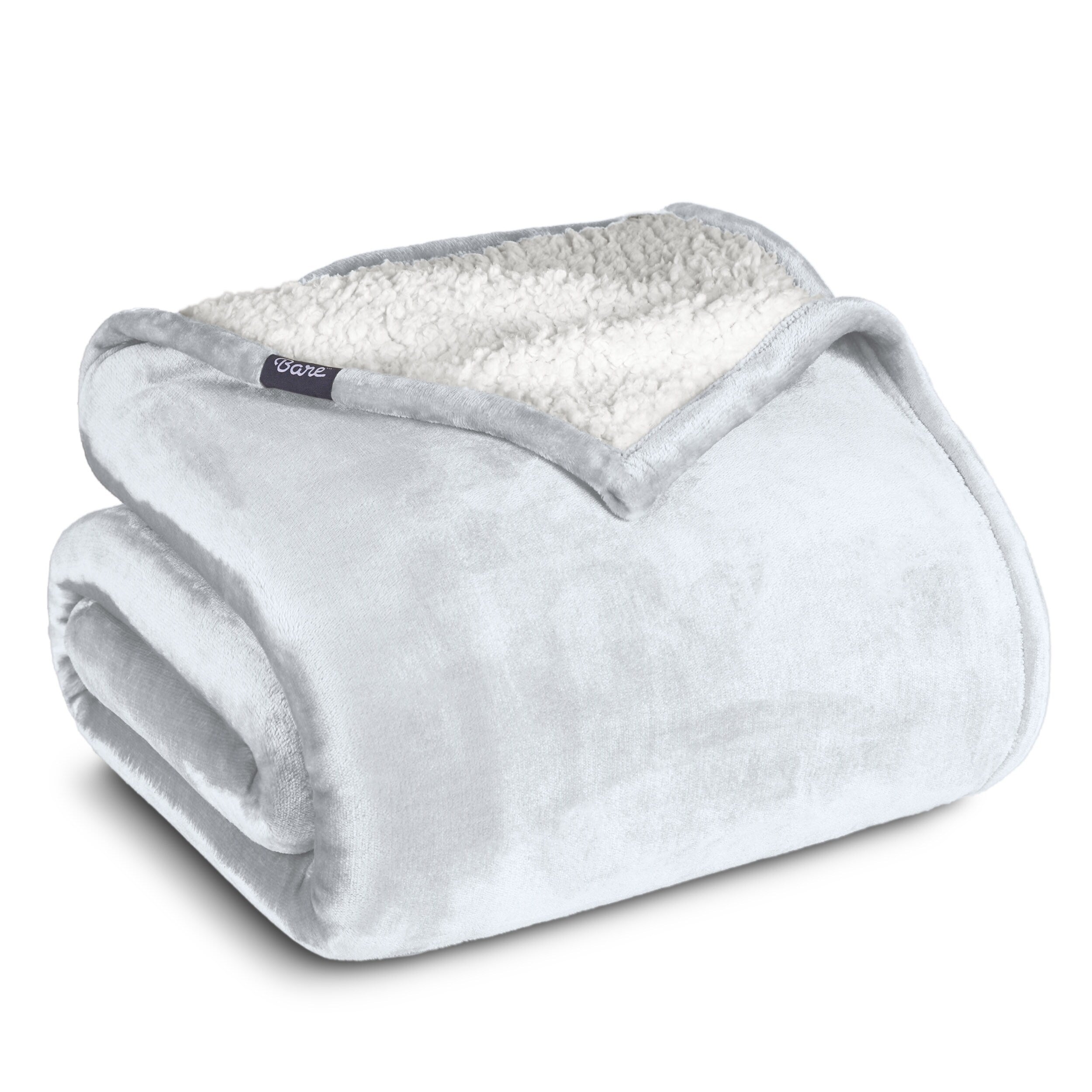 Bare Home Sherpa Fleece Blanket - Reversible Plush Bed Blanket