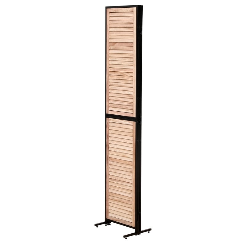 3 Panel Room Dividers and Folding Privacy Screen Natural Wooden Room Partitions