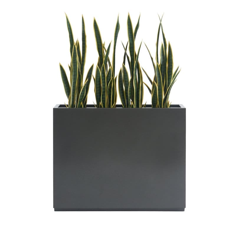 Metallic Heavy Planter for Outdoor Plants, 38Lx10Wx30H Inches Tall and Long Metal Divider Planter Box - 38x30x10