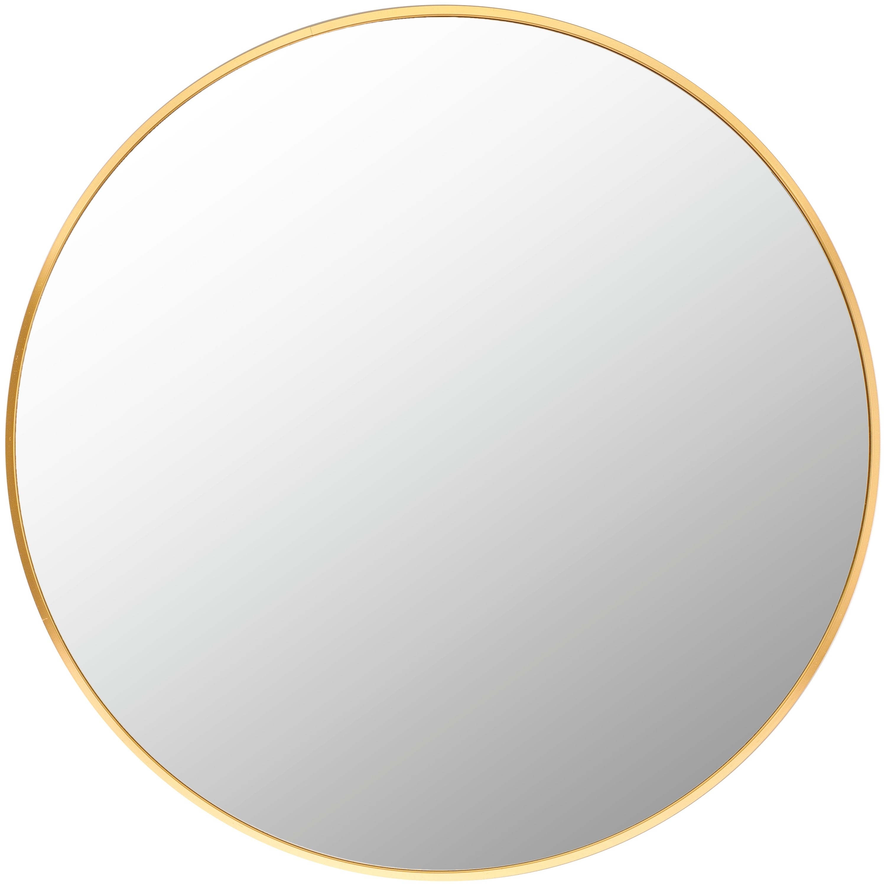 Livabliss Aranya Modern Aluminum Round Circle Accent Mirror